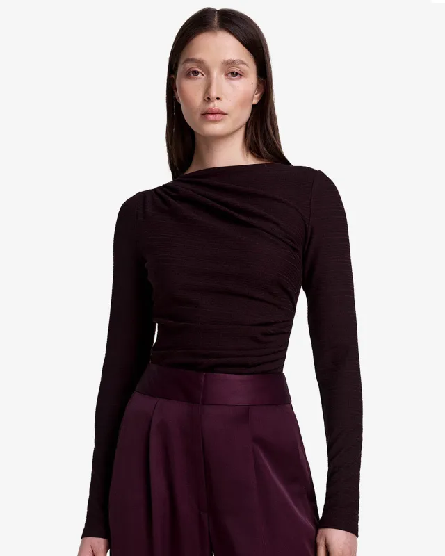 Ruched Knit Top sold by TNT Fashion