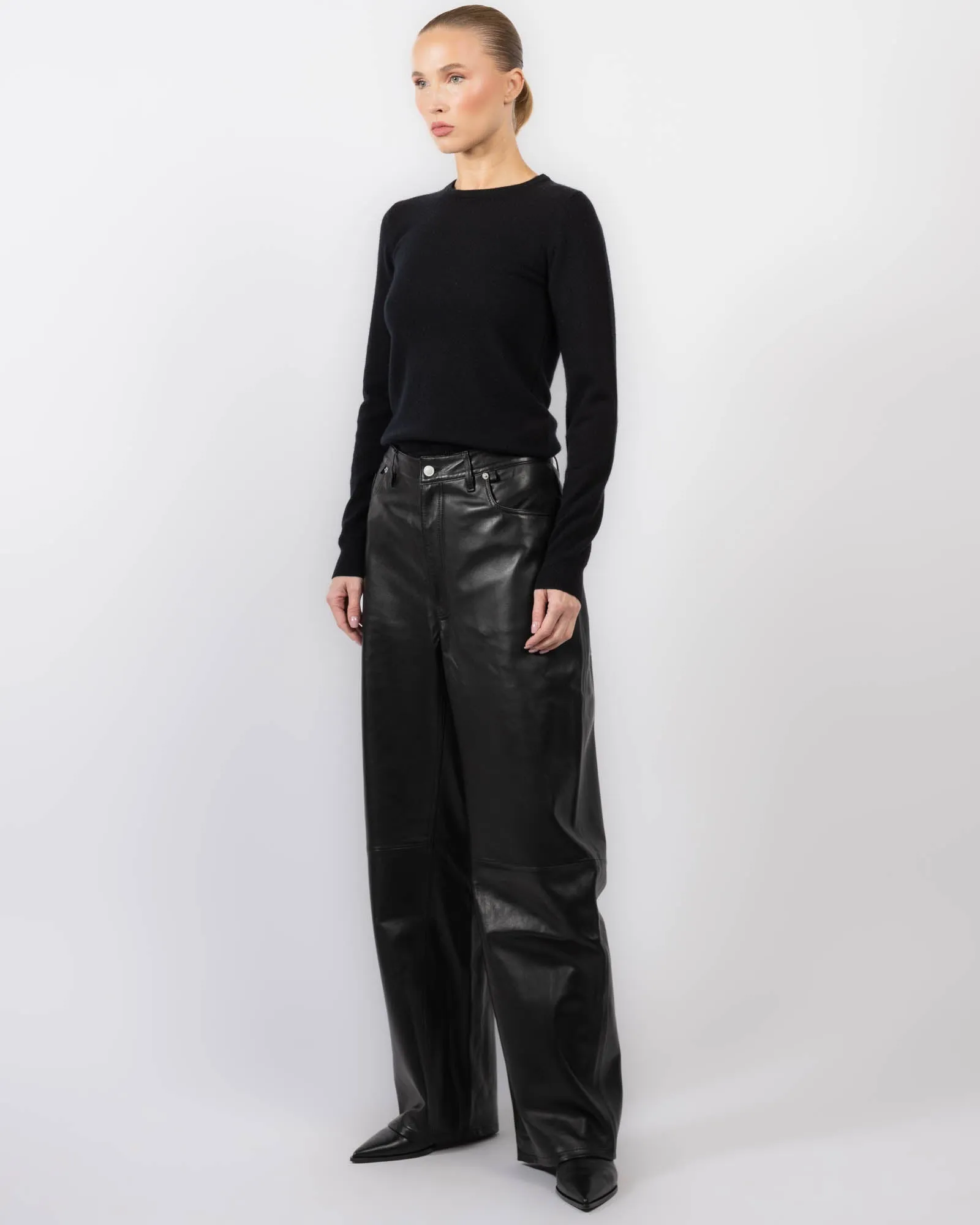 Straight Baggy Leather Pants sold by TNT Fashion product image thumbnail 4