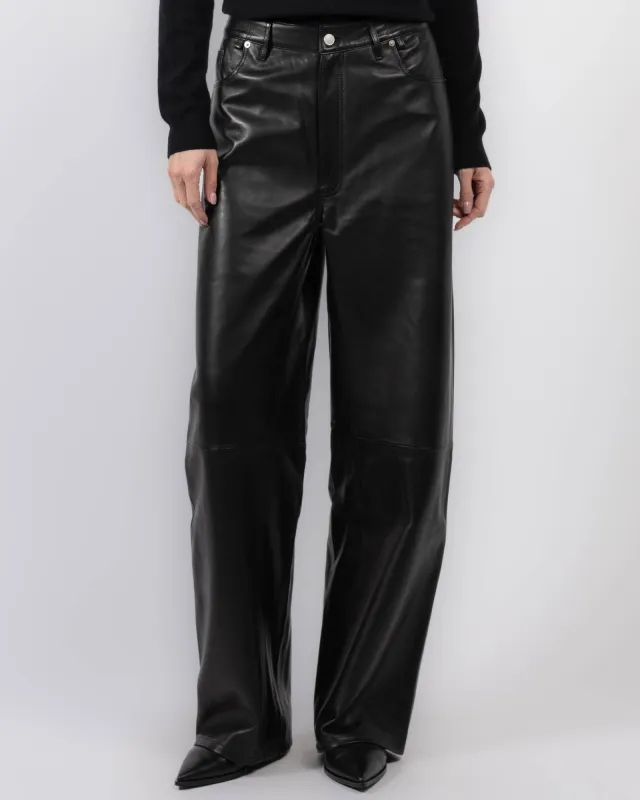 Straight Baggy Leather Pants sold by TNT Fashion
