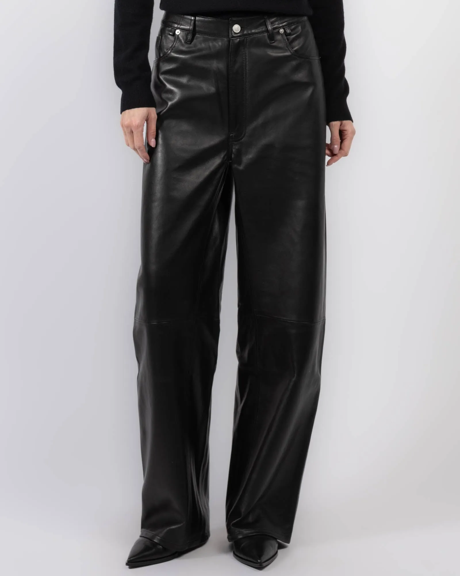 Straight Baggy Leather Pants sold by TNT Fashion