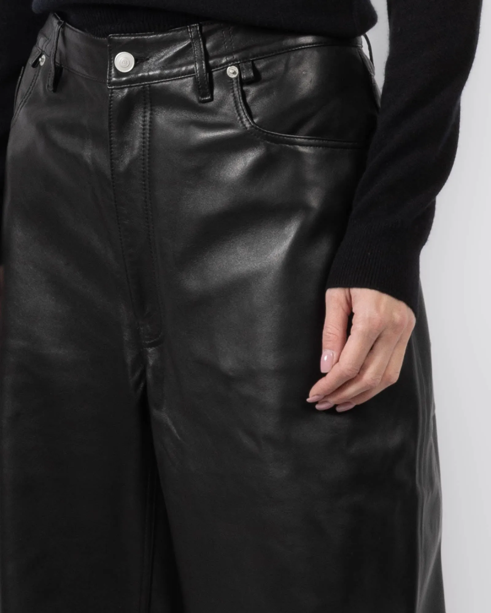 Straight Baggy Leather Pants sold by TNT Fashion product image thumbnail 5