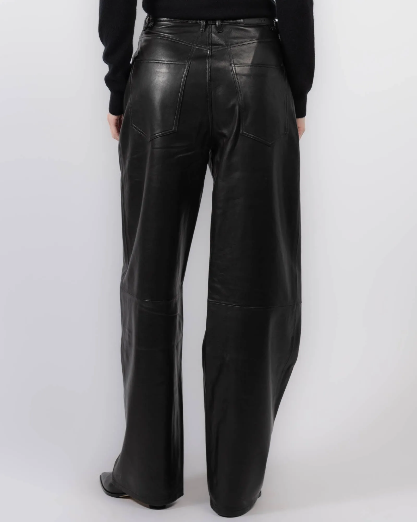 Straight Baggy Leather Pants sold by TNT Fashion product image thumbnail 3