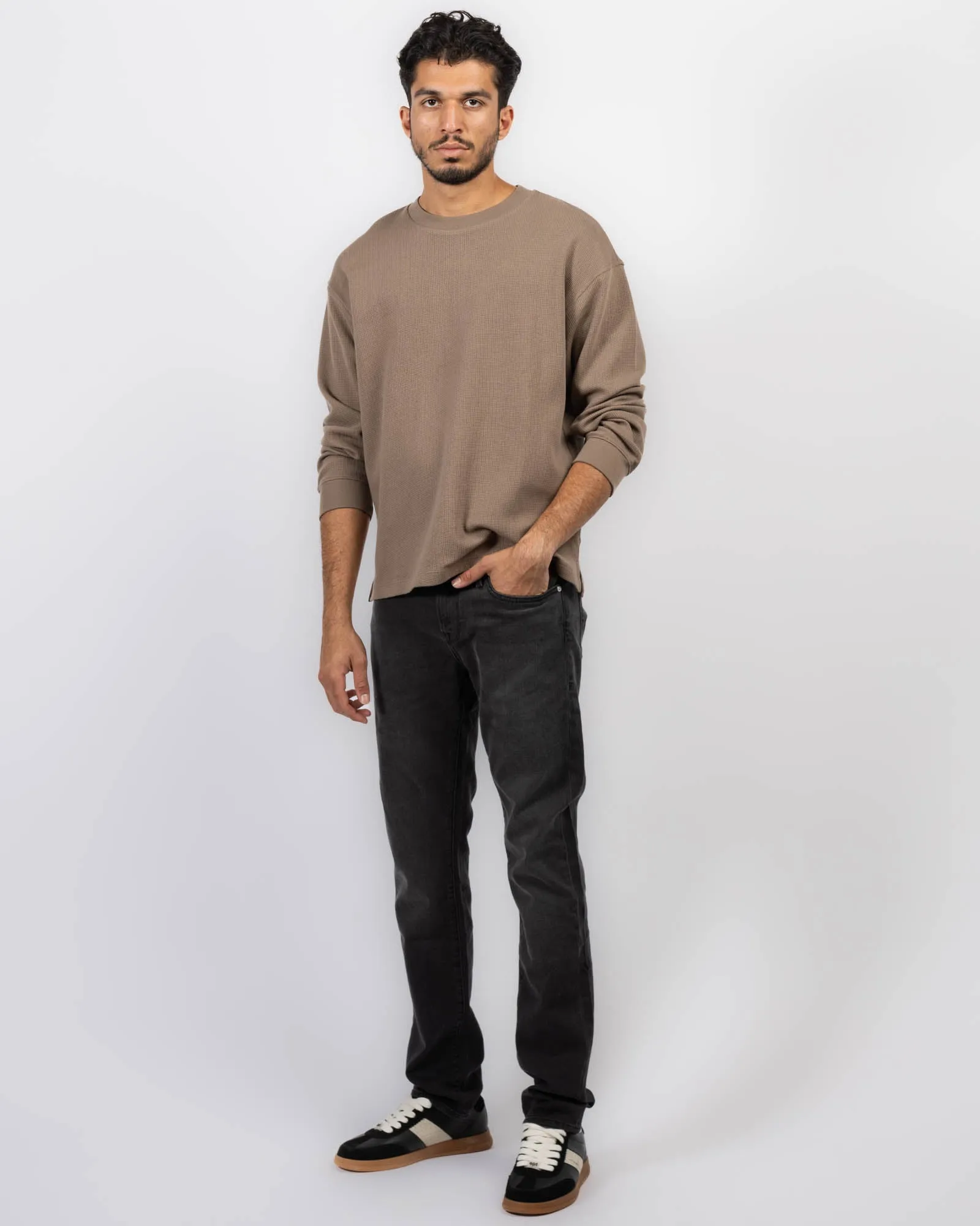 Long Sleeve Waffle Top sold by TNT Fashion product image thumbnail 2