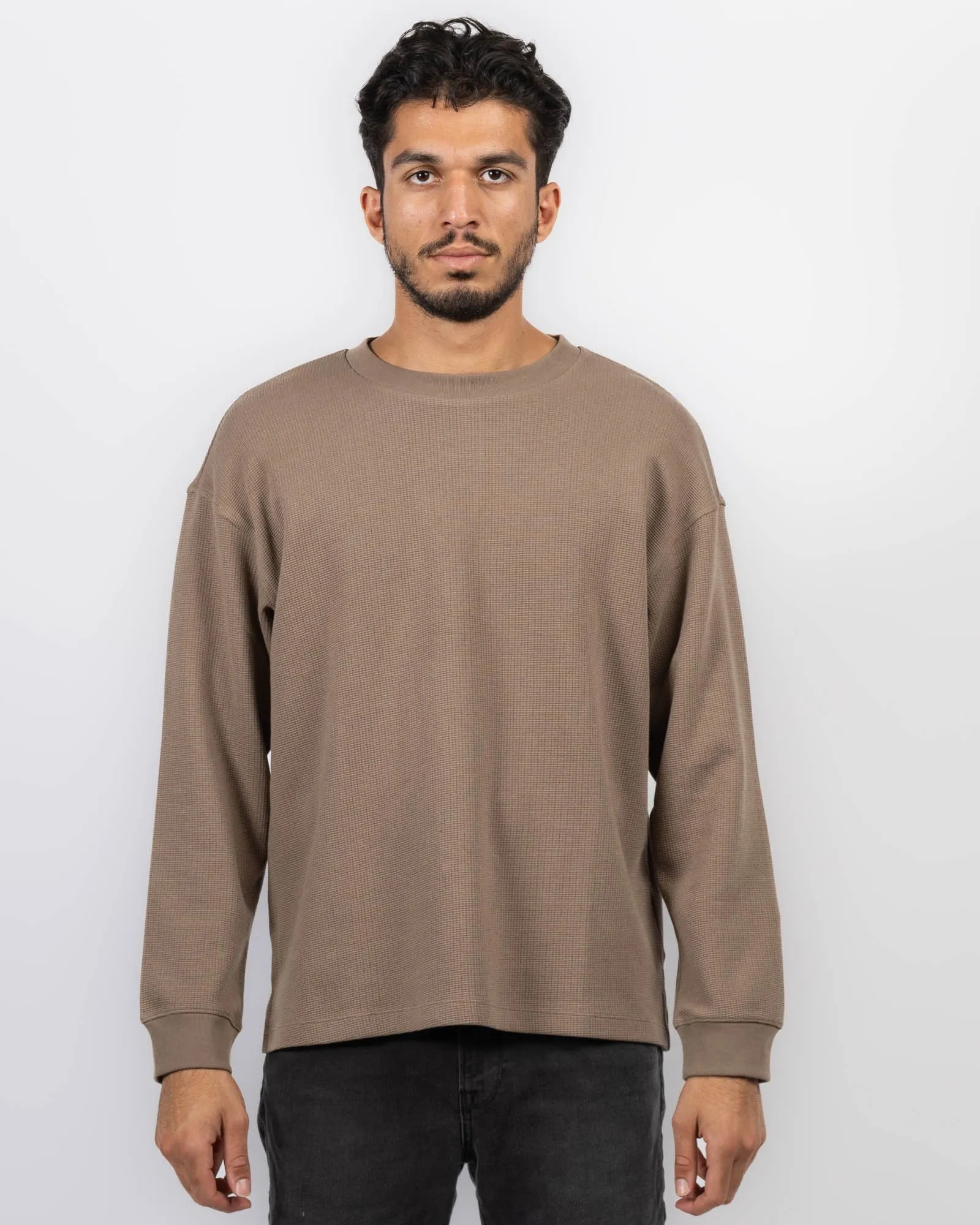 Long Sleeve Waffle Top sold by TNT Fashion