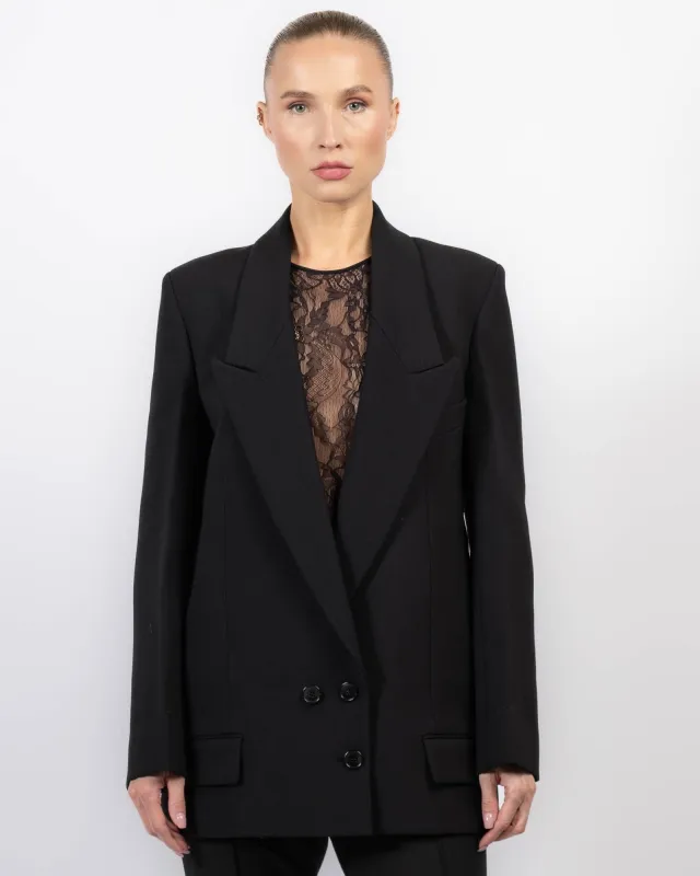 Lapel Longline Jacket sold by TNT Fashion