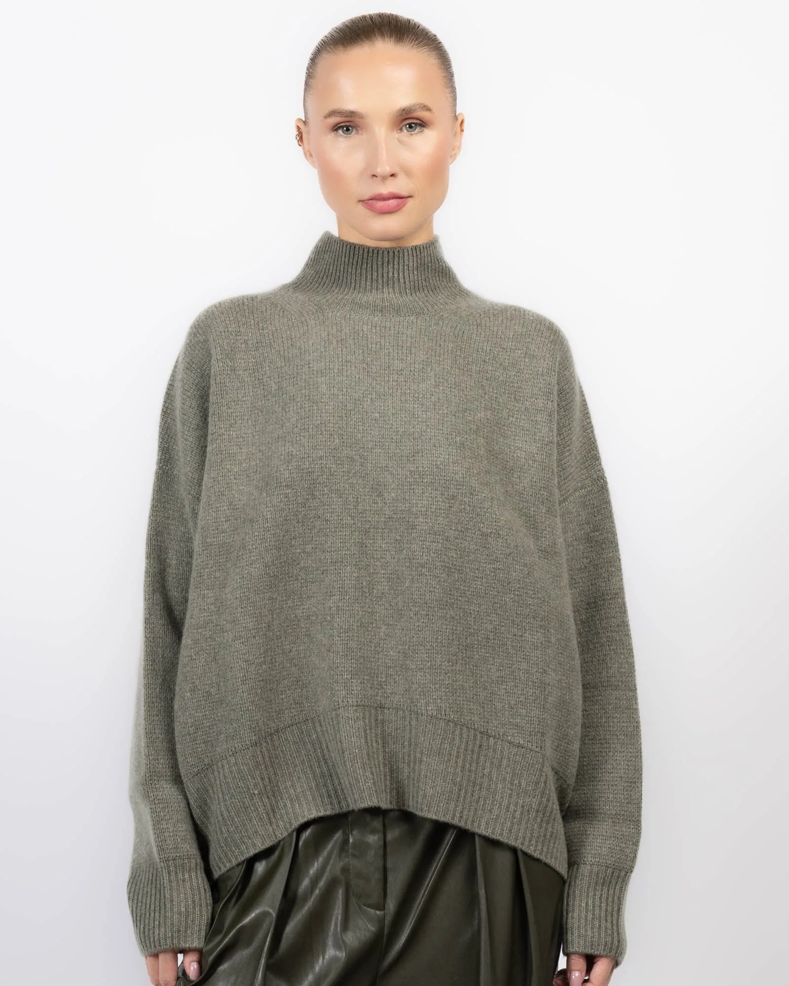 Nantes Mock Neck Sweater sold by TNT Fashion