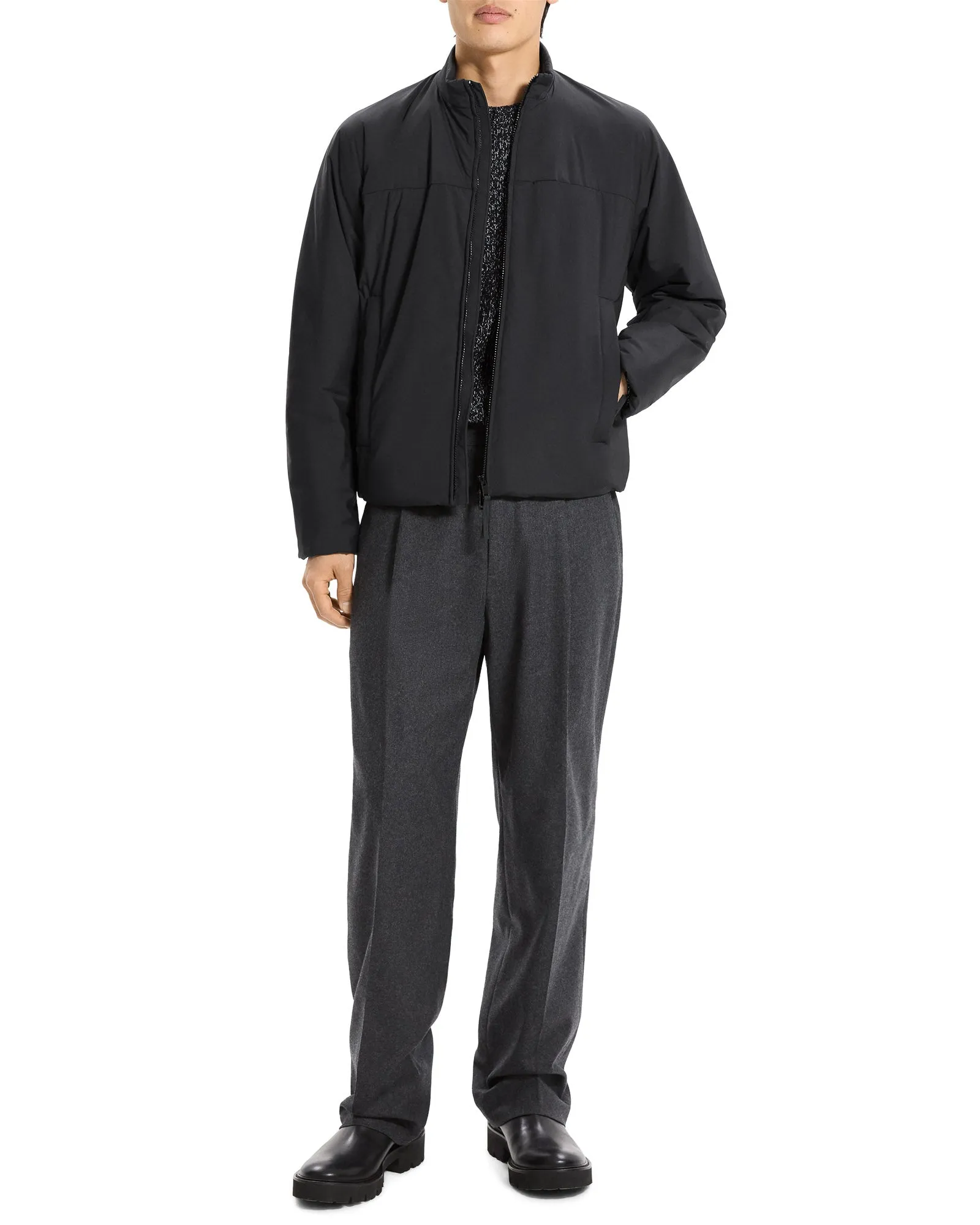 Layer Stand Collar Jacket sold by TNT Fashion product image thumbnail 2