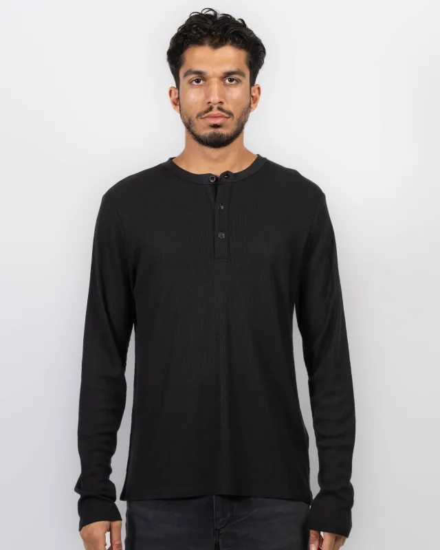 Tech Waffle Henley Top sold by TNT Fashion