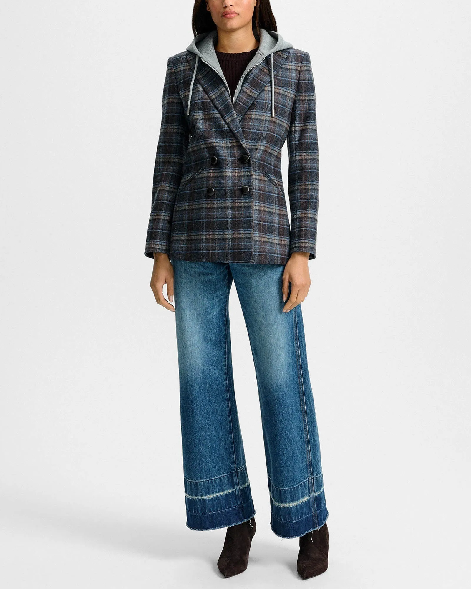 Oria Plaid Dickey Jacket sold by TNT Fashion product image thumbnail 2