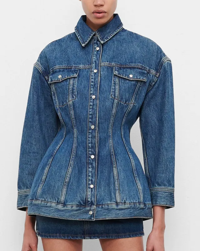Denim Contour Jacket sold by TNT Fashion