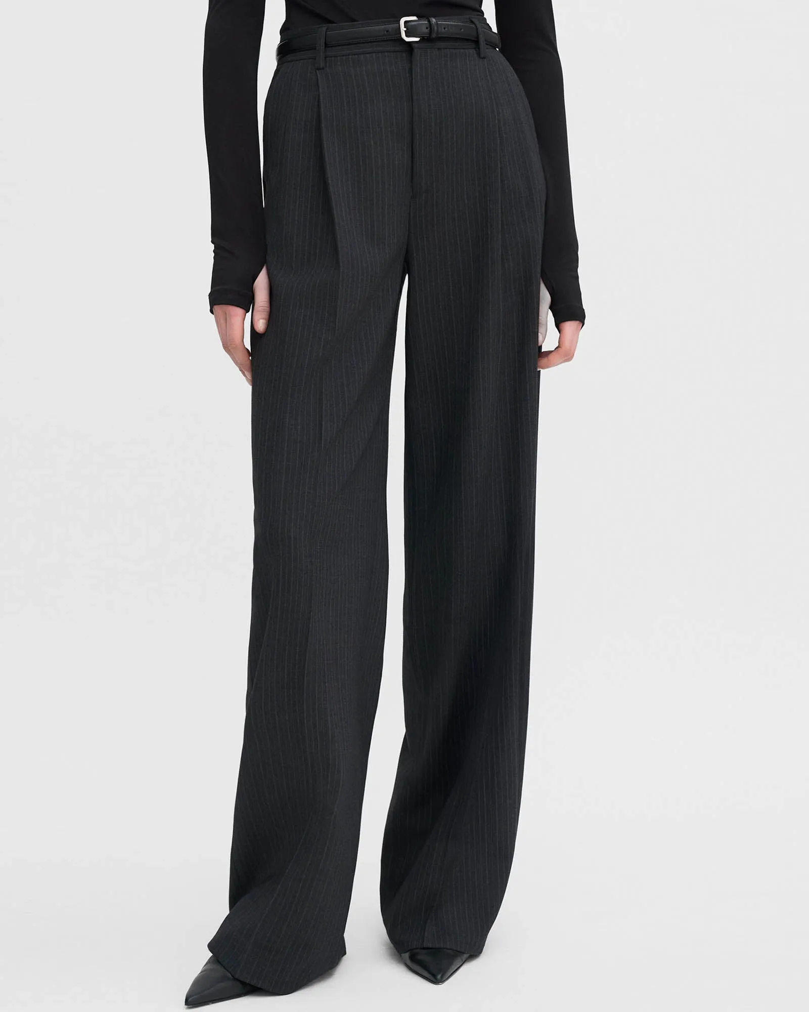 Darcey Pinstripe Trousers sold by TNT Fashion