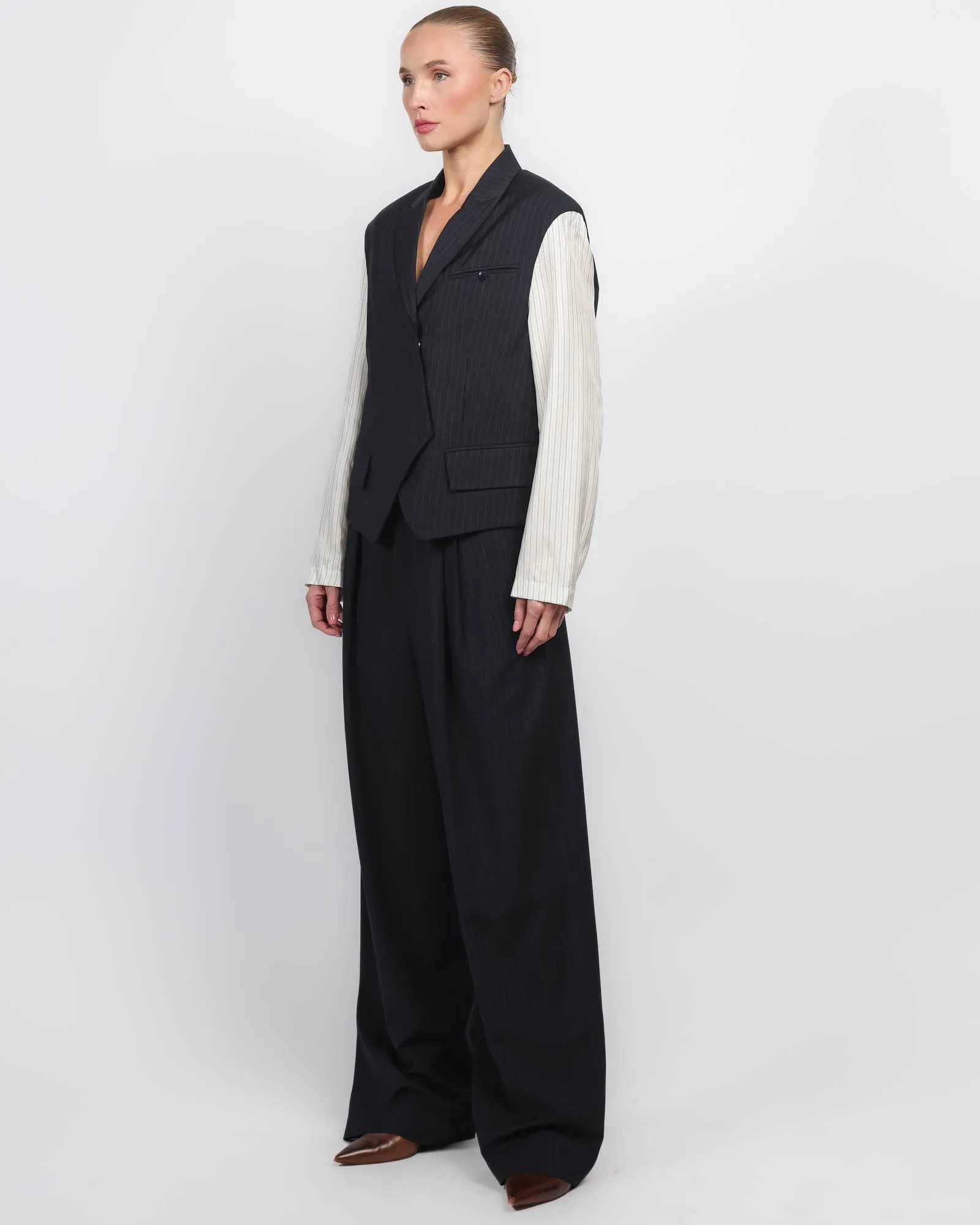 Mier Pinstripe Blazer sold by TNT Fashion product image thumbnail 4