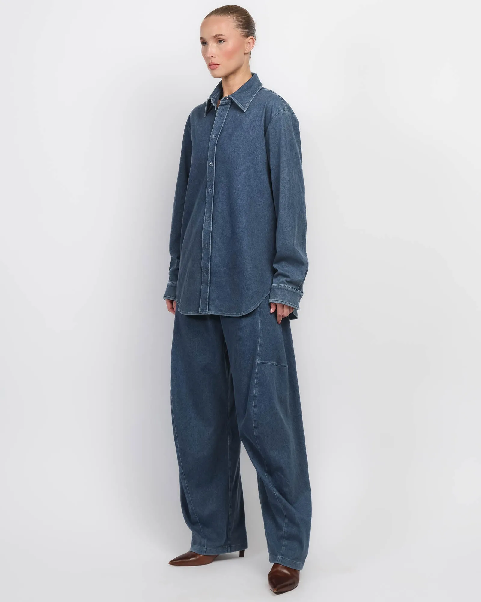Stretch Denim Easy Shirt sold by TNT Fashion product image thumbnail 4