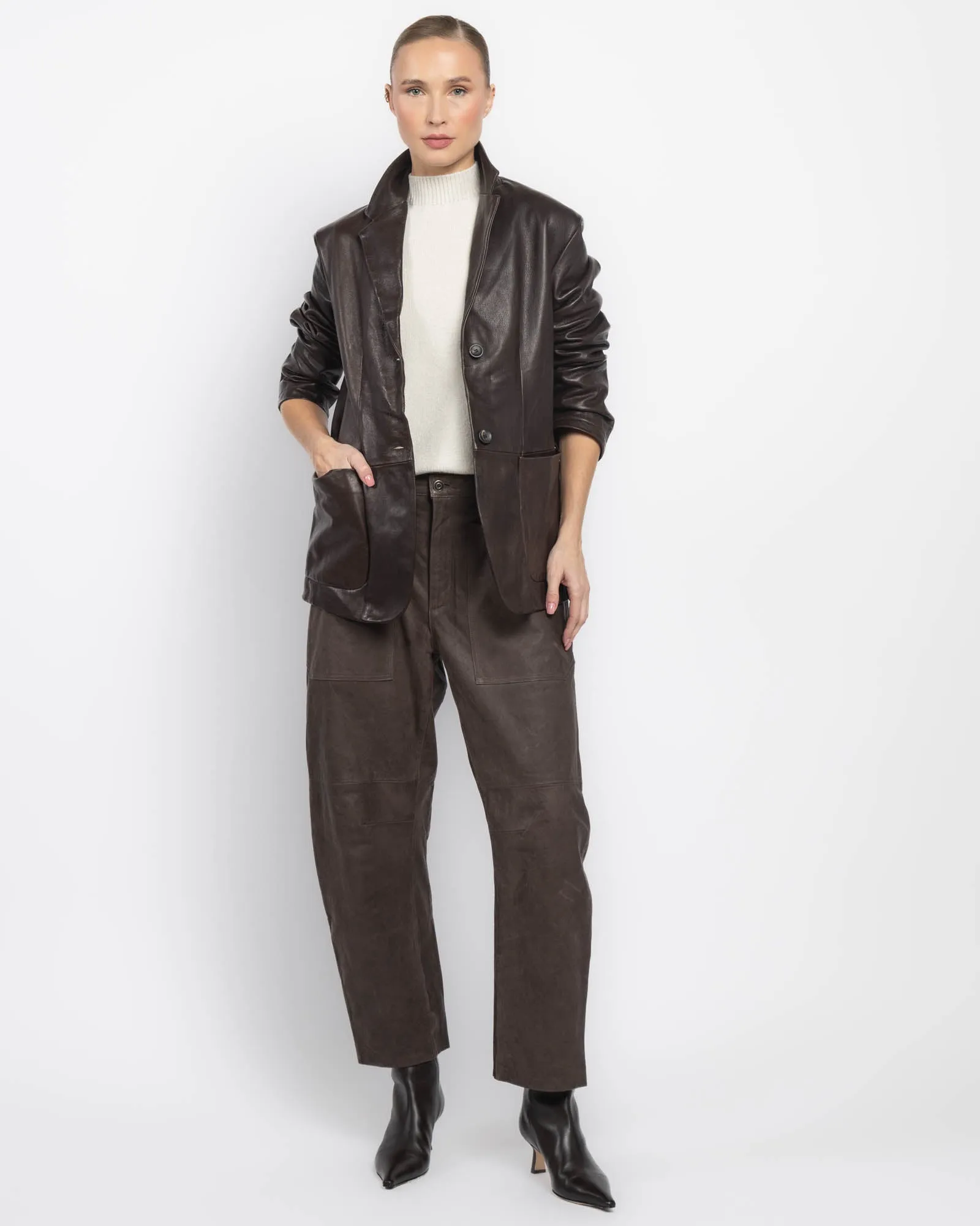 Giorgio Brato X Jade Leather Jacket sold by TNT Fashion product image thumbnail 2