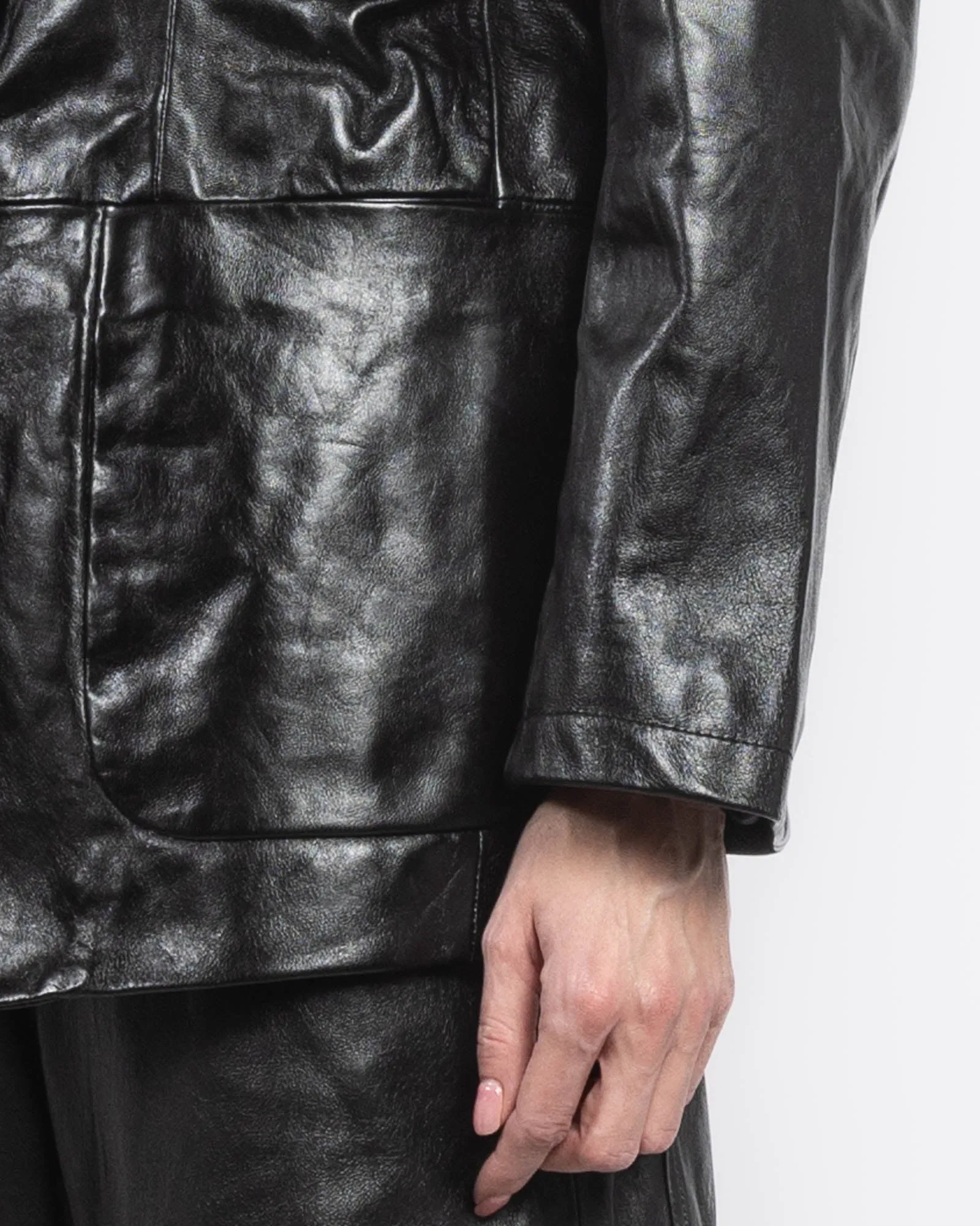 Giorgio Brato X Jade Leather Jacket sold by TNT Fashion product image thumbnail 5