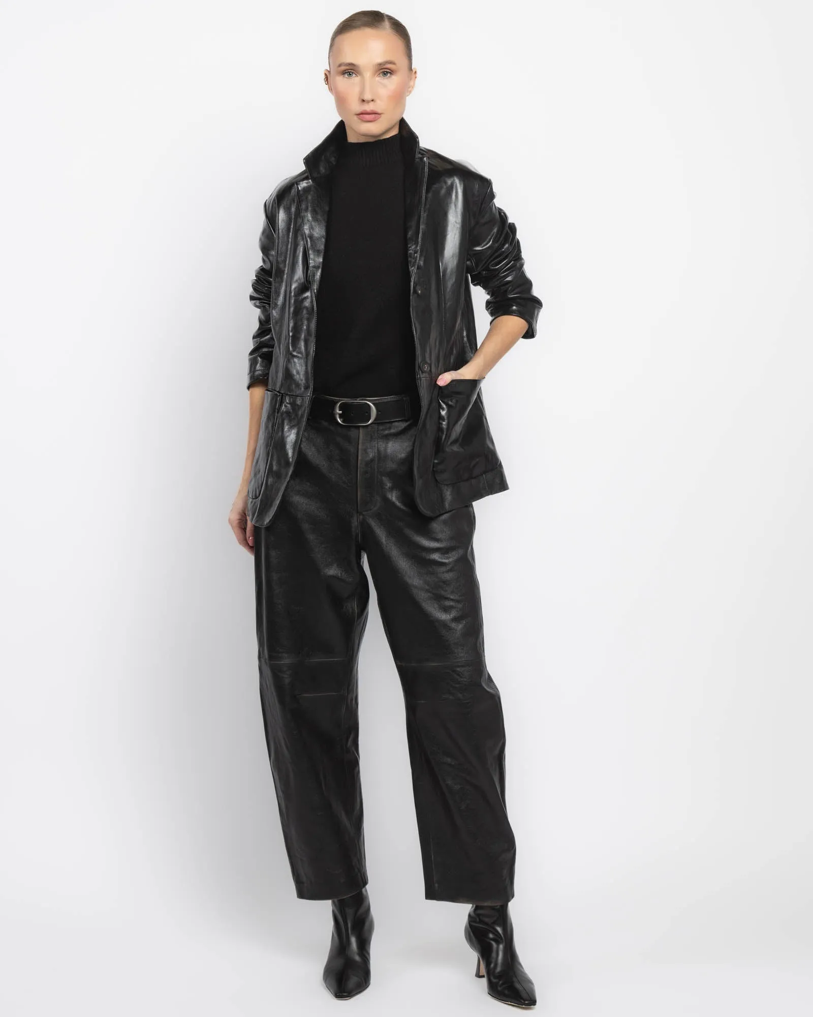 Giorgio Brato X Jade Leather Jacket sold by TNT Fashion product image thumbnail 2