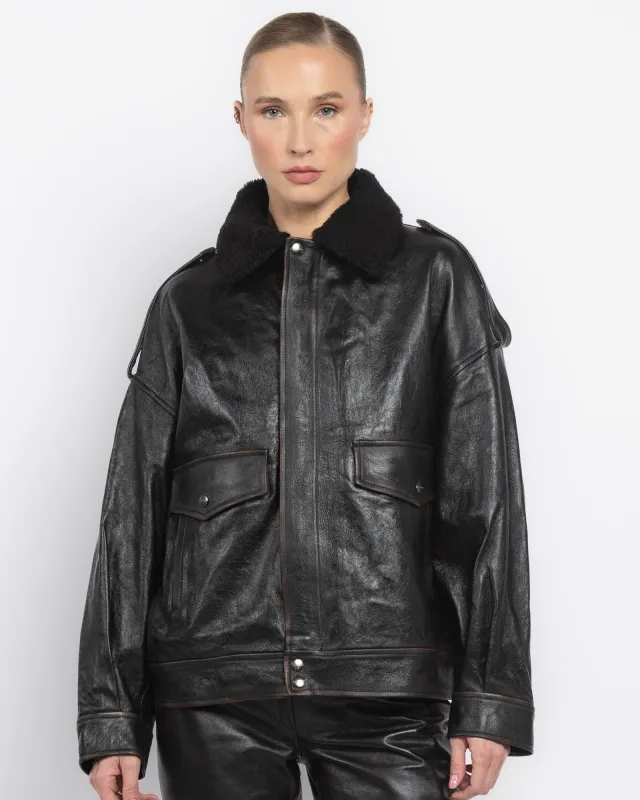 Giorgio Brato X Jade Jacket With Fur sold by TNT Fashion