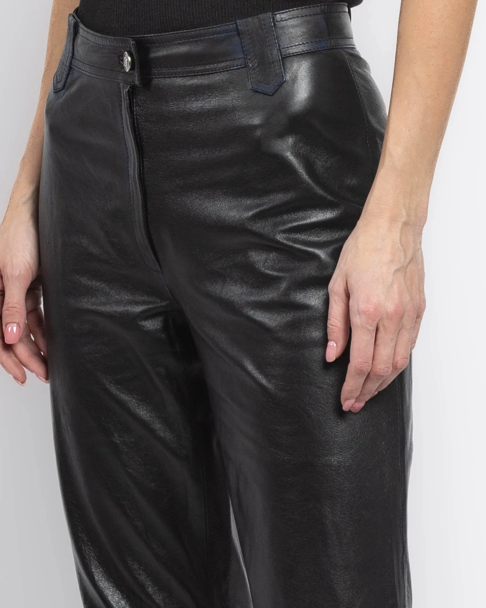Giorgio Brato X Jade Leather Pants sold by TNT Fashion product image thumbnail 5