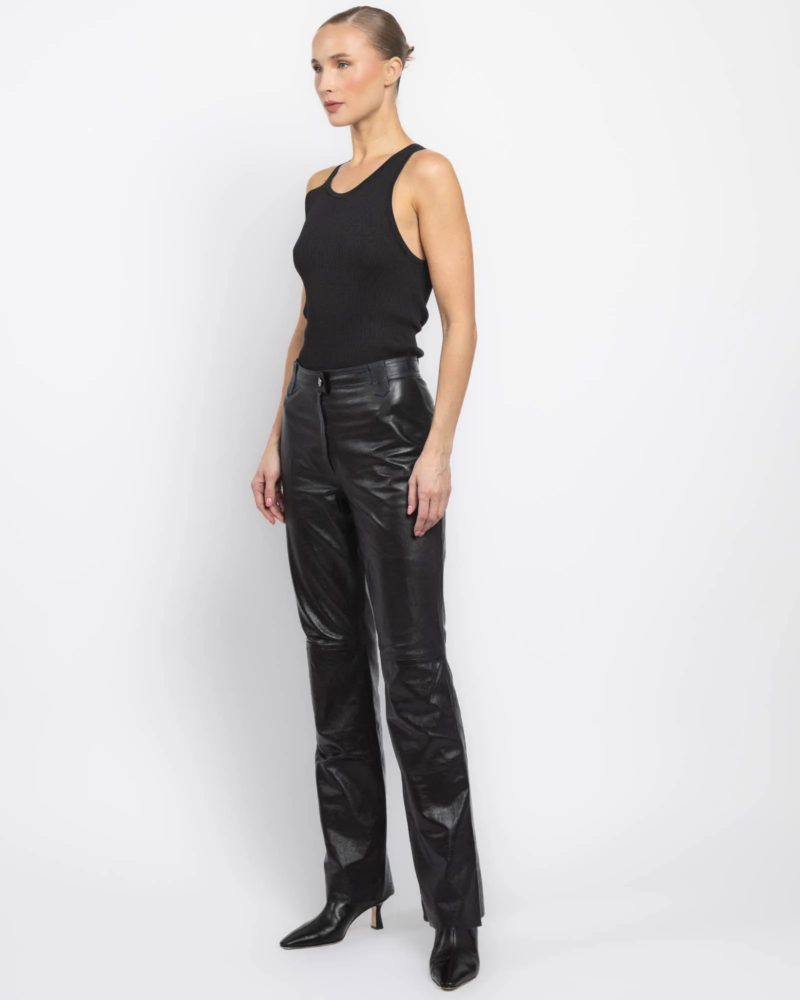 Giorgio Brato X Jade Leather Pants sold by TNT Fashion product image thumbnail 4