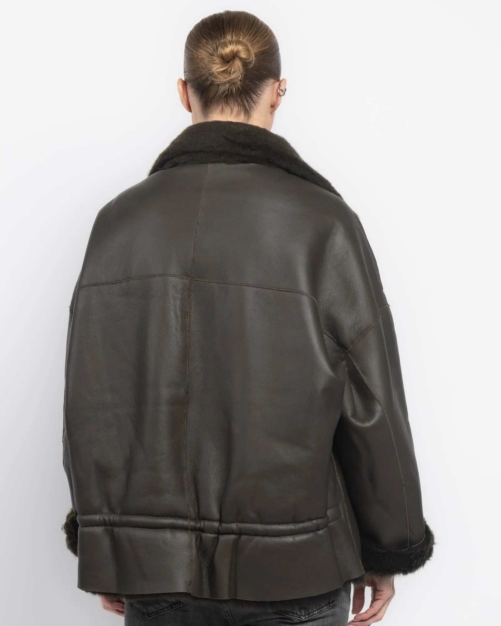 Giorgio Brato X Jade Reversible Shearling Jacket sold by TNT Fashion product image thumbnail 3