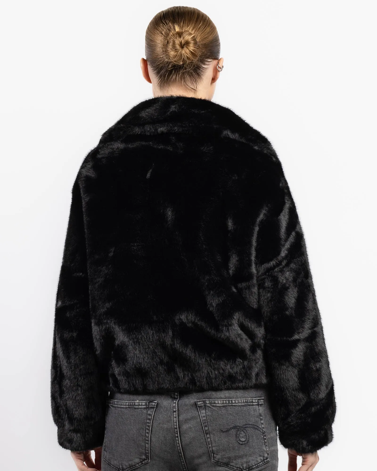 Faux Fur Bomber Jacket sold by TNT Fashion product image thumbnail 3