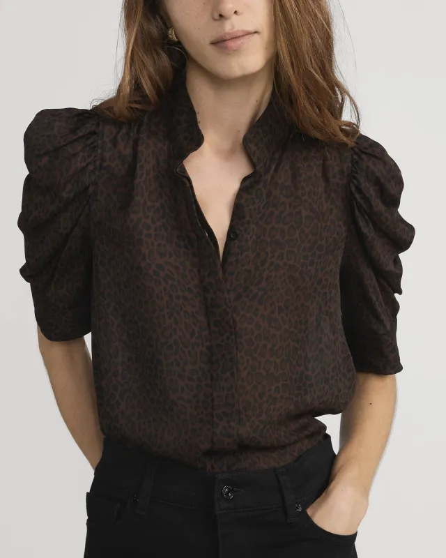 Leopard Print Gillian Top sold by TNT Fashion