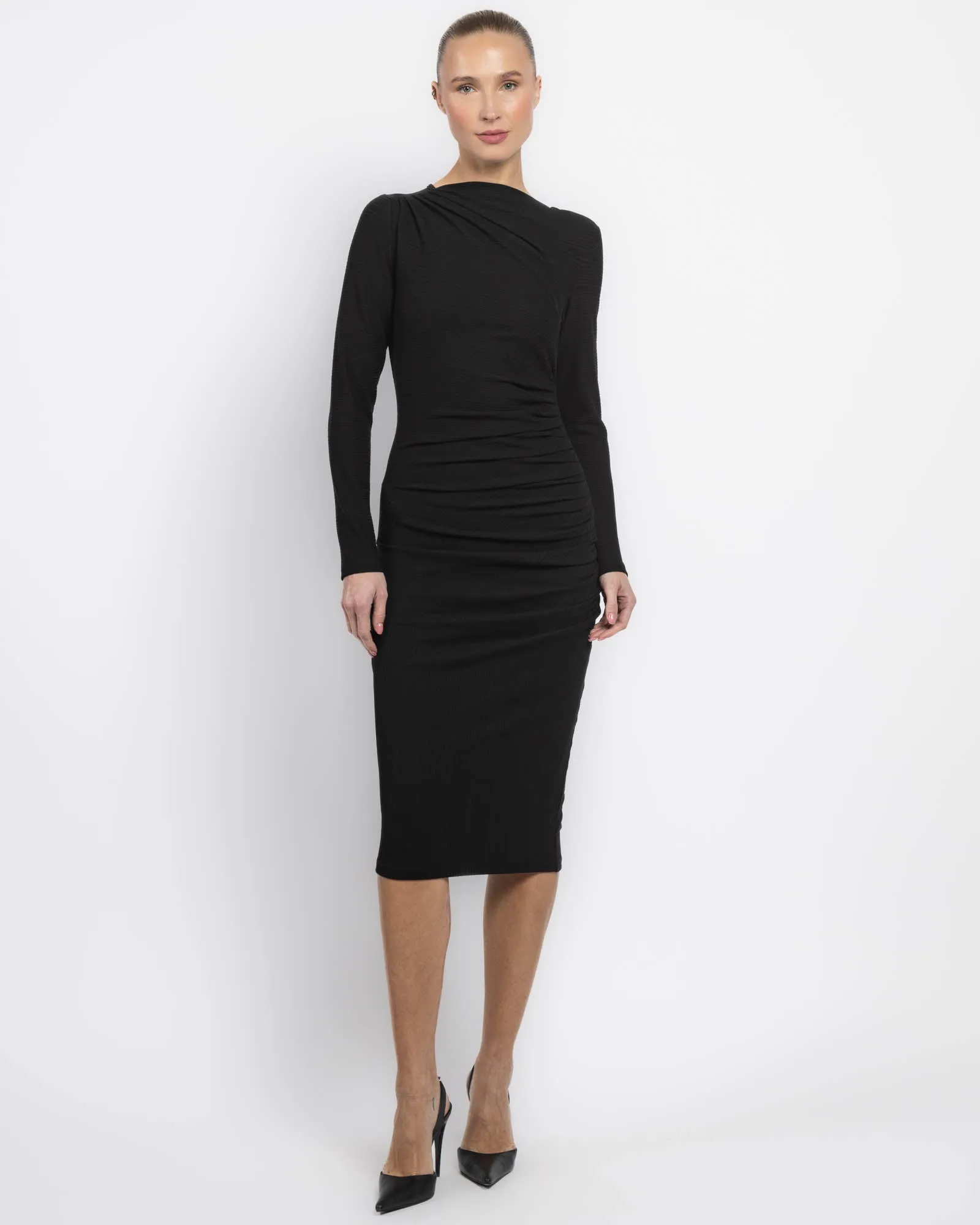 Ruching Midi Dress sold by TNT Fashion product image thumbnail 3