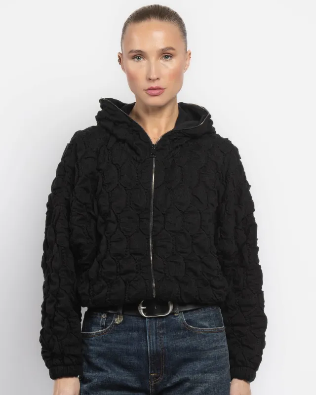 Crop Hooded Bomber Jacket sold by TNT Fashion
