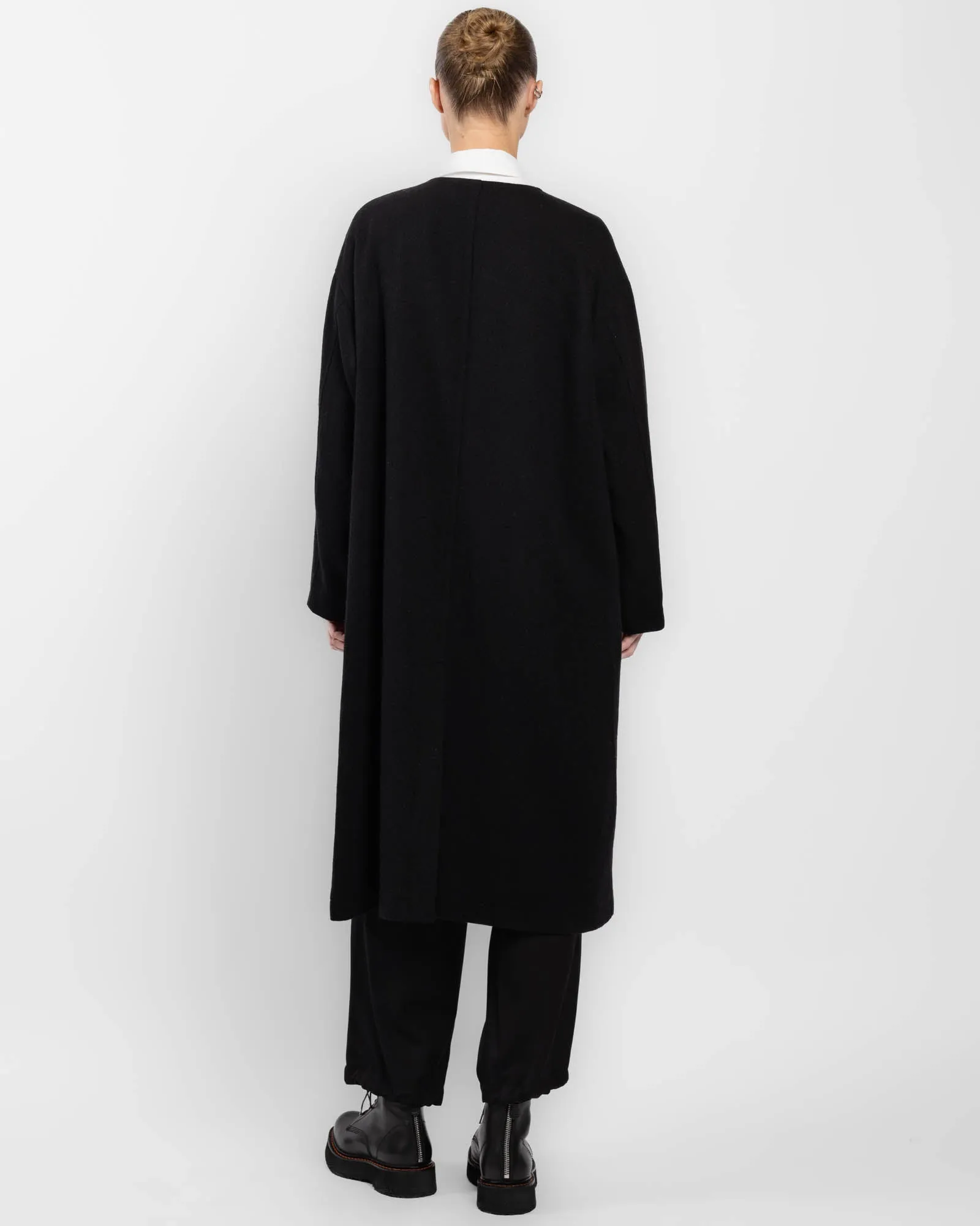 O-Collarless Coat sold by TNT Fashion product image thumbnail 3