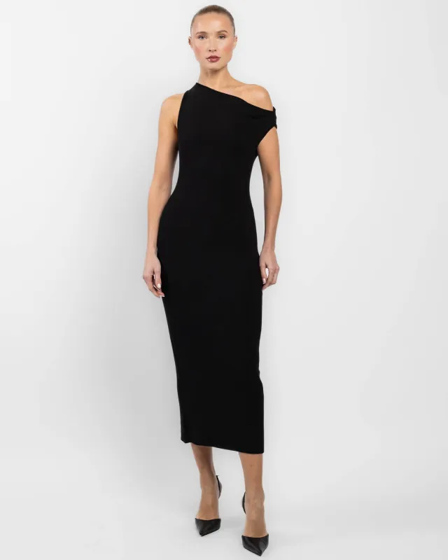Asymmetric Twist Dress sold by TNT Fashion