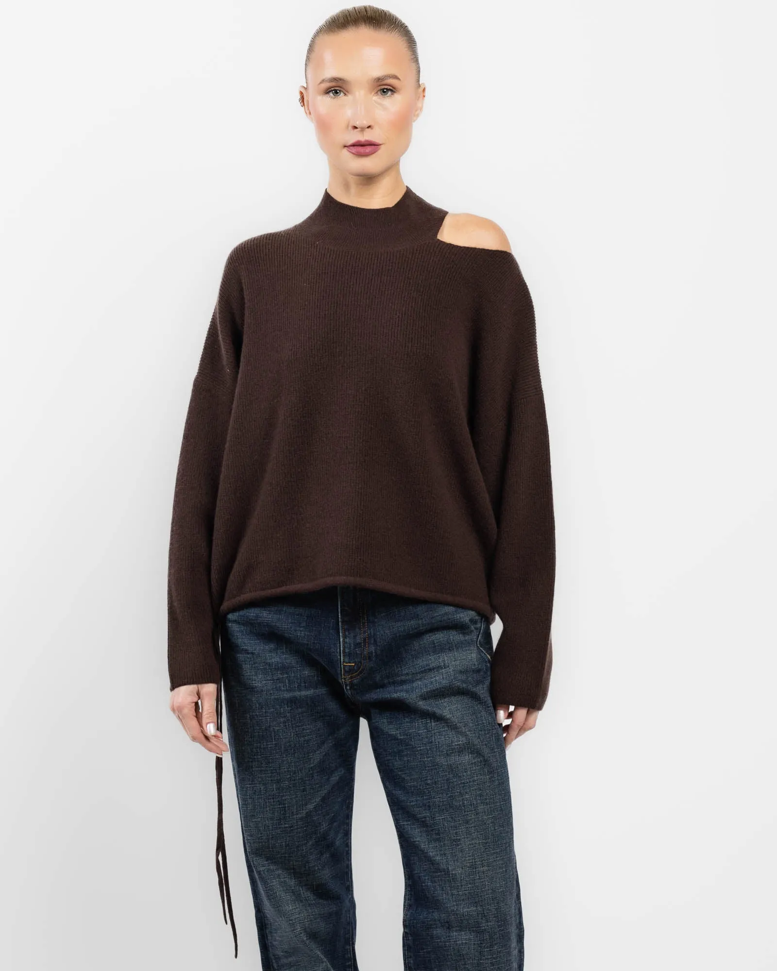 Open Shoulder Knit Sweater sold by TNT Fashion