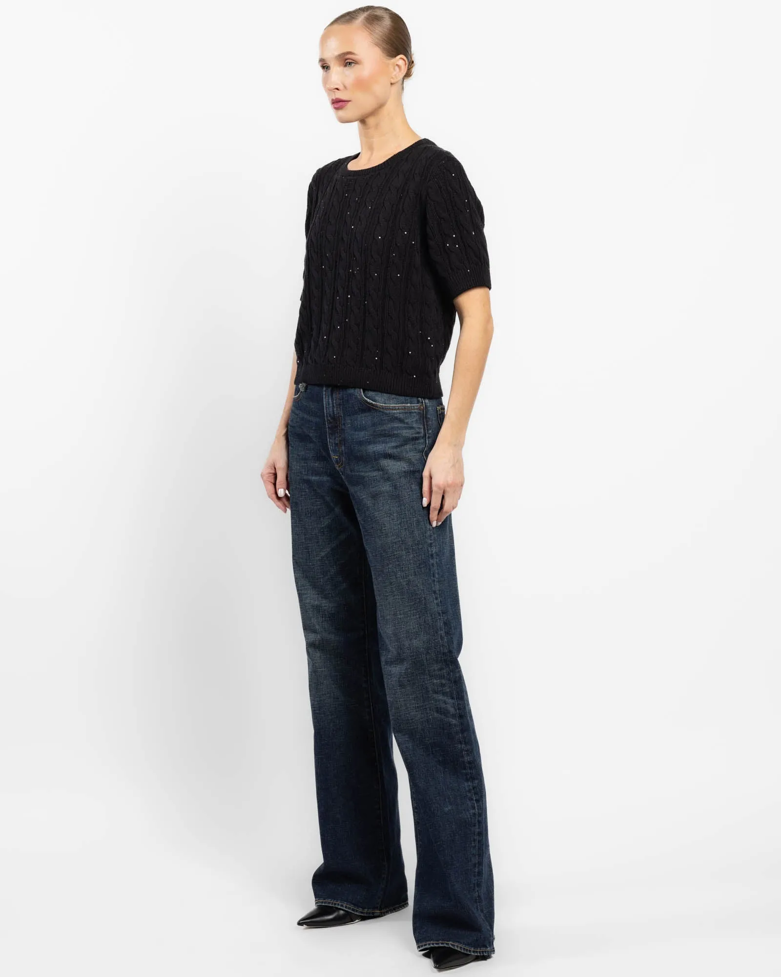 Sequin Gathered Sweater sold by TNT Fashion product image thumbnail 4