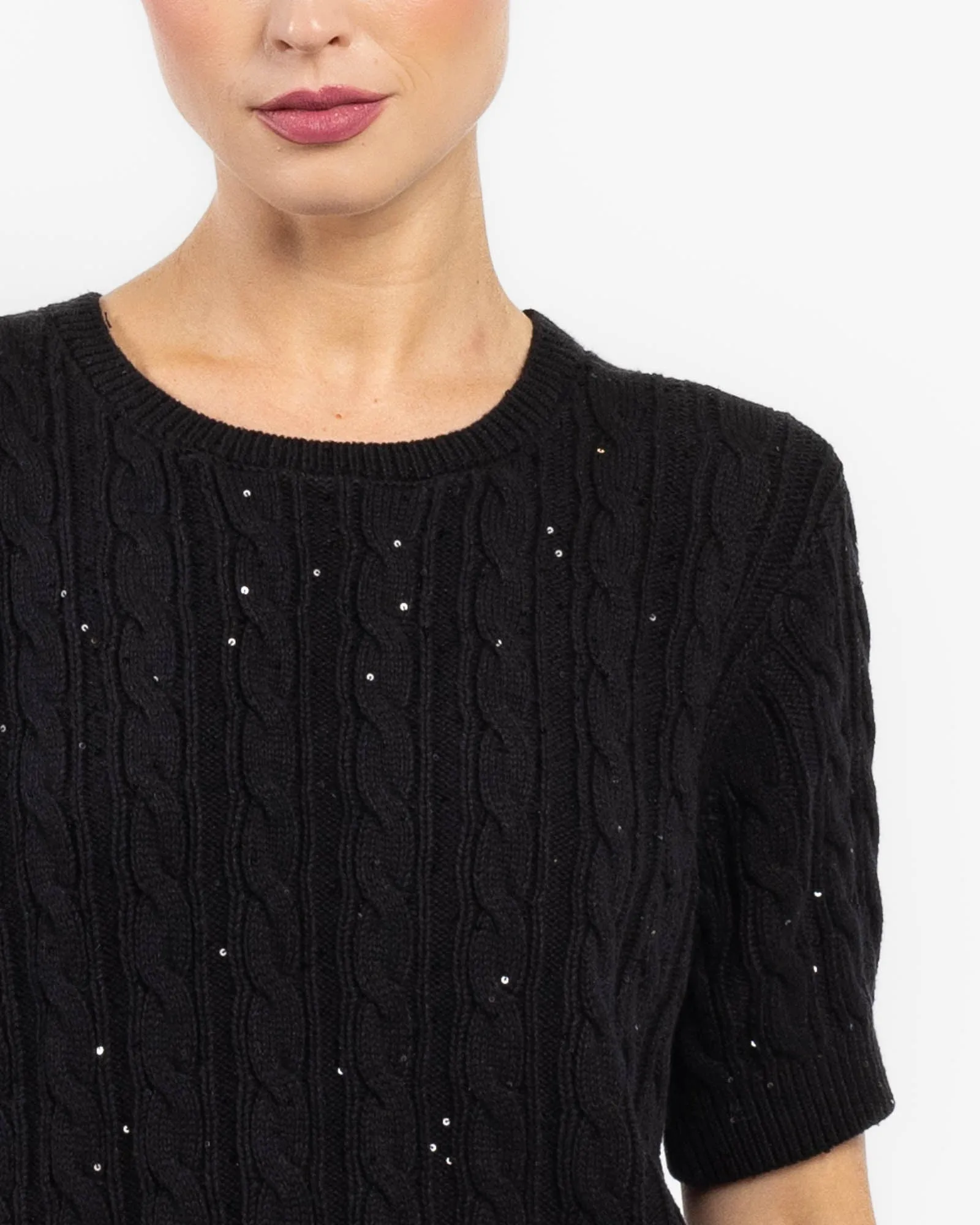 Sequin Gathered Sweater sold by TNT Fashion product image thumbnail 5