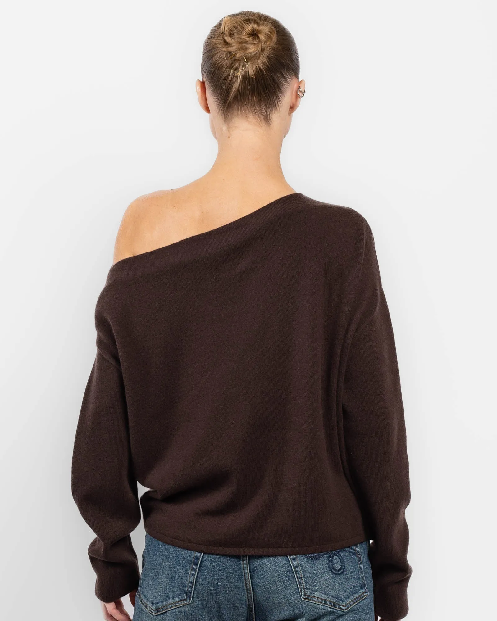 Long Sleeve Asymmetrical Drape Sweater sold by TNT Fashion product image thumbnail 3