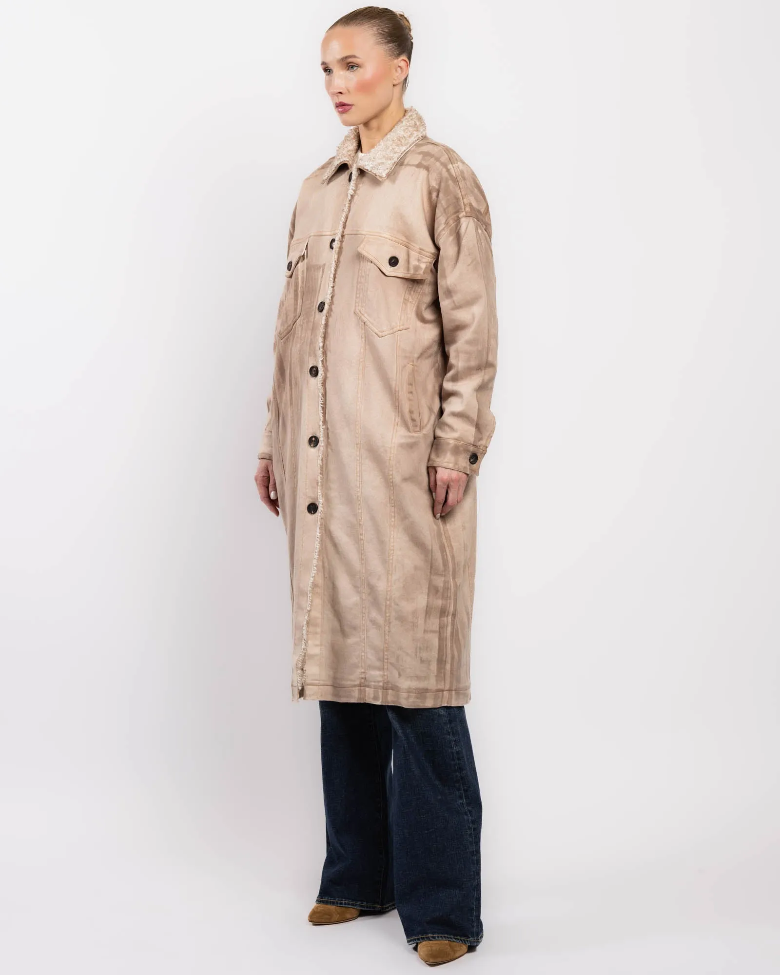 Jeans Long Coat sold by TNT Fashion product image thumbnail 4
