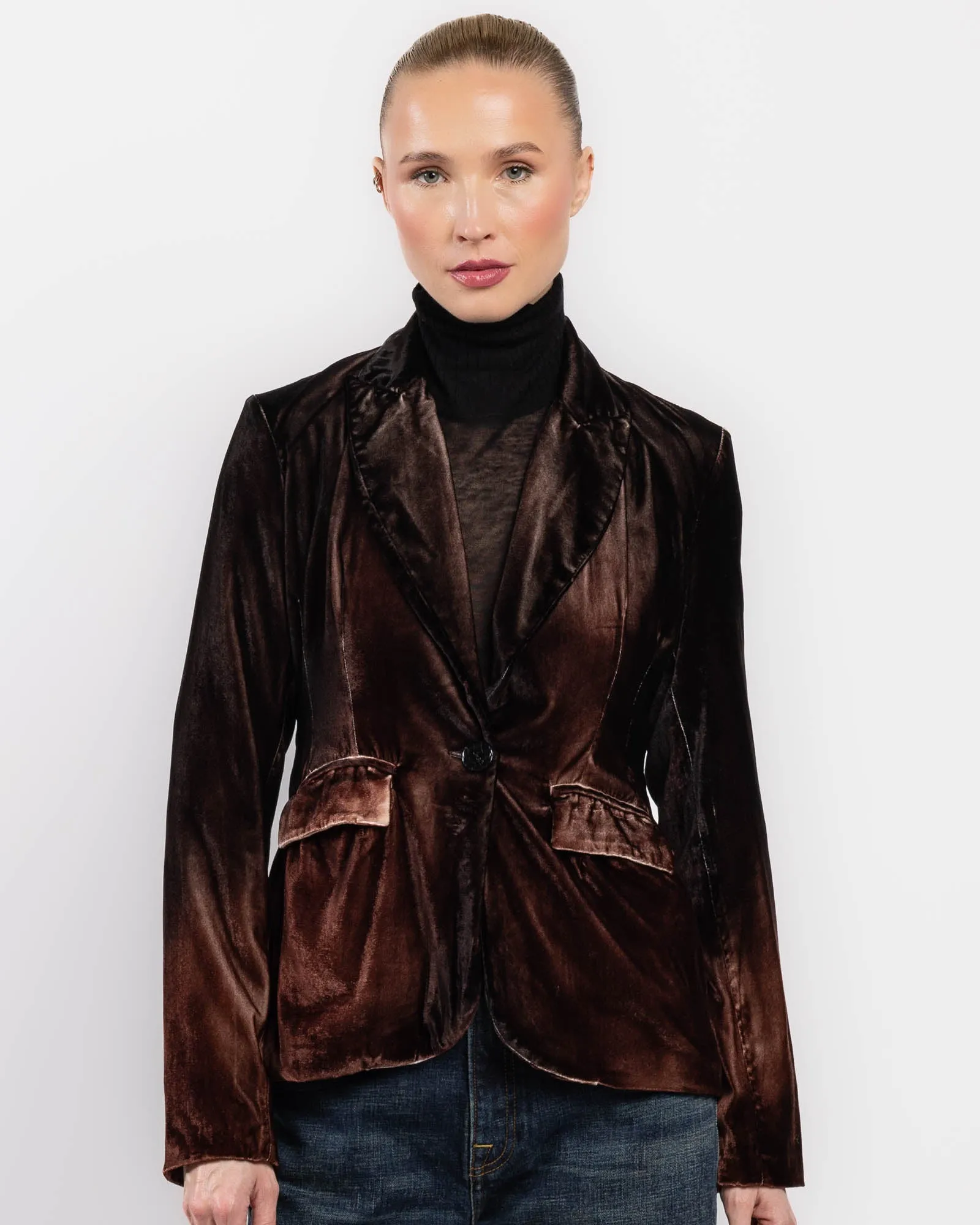 Stretch Velvet Jacket sold by TNT Fashion