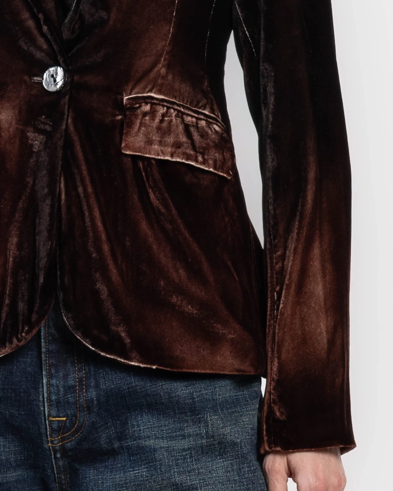 Stretch Velvet Jacket sold by TNT Fashion product image thumbnail 5