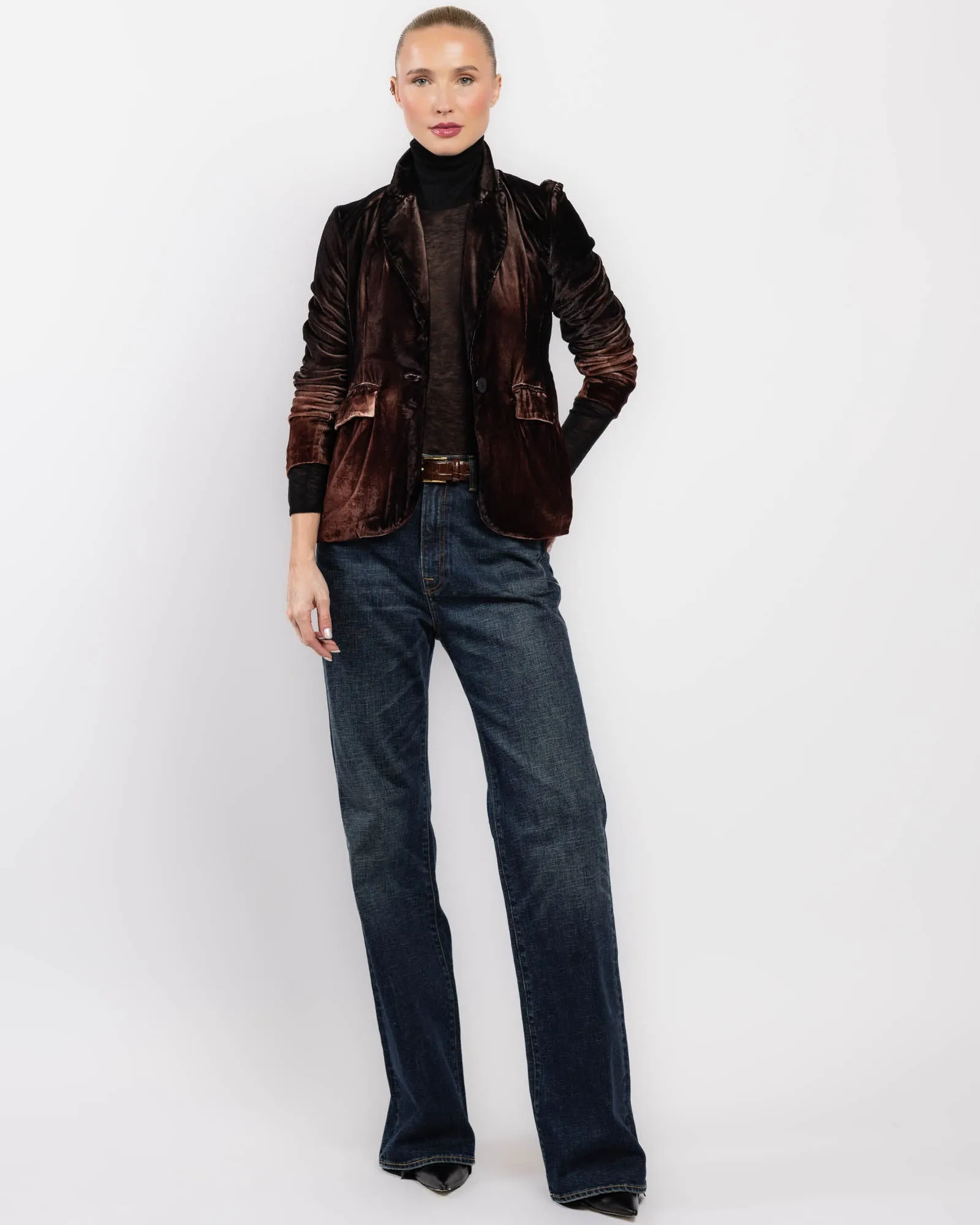 Stretch Velvet Jacket sold by TNT Fashion product image thumbnail 2