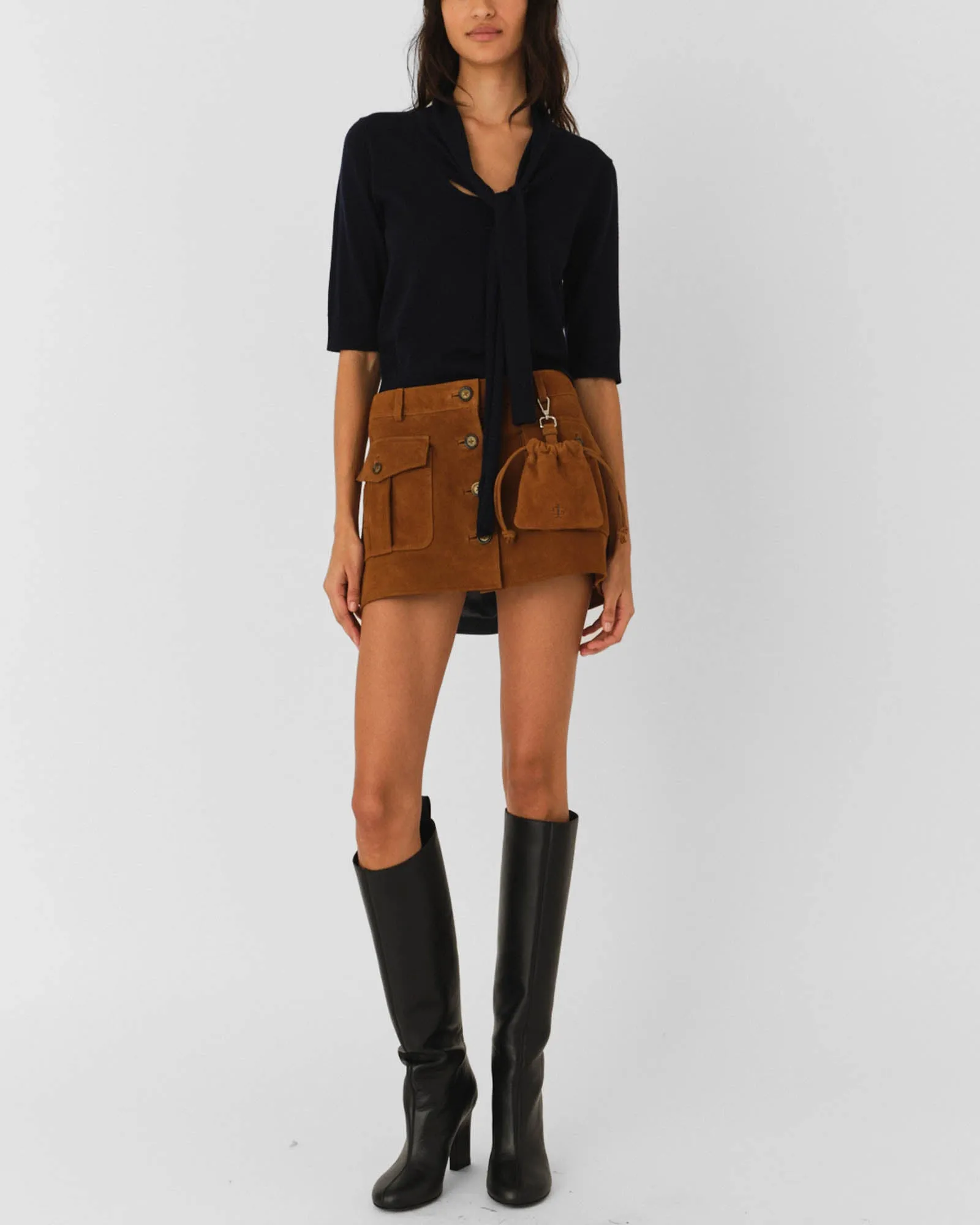 Suede Mini Skirt sold by TNT Fashion product image thumbnail 2