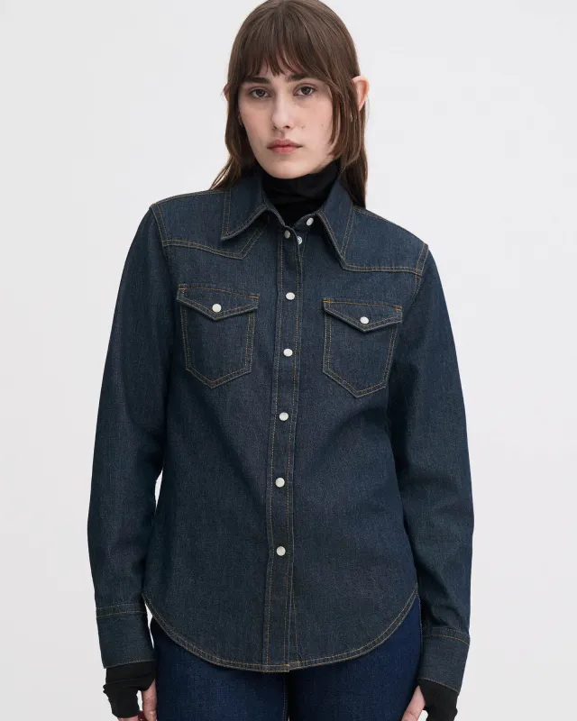 Classic Denim Shirt sold by TNT Fashion