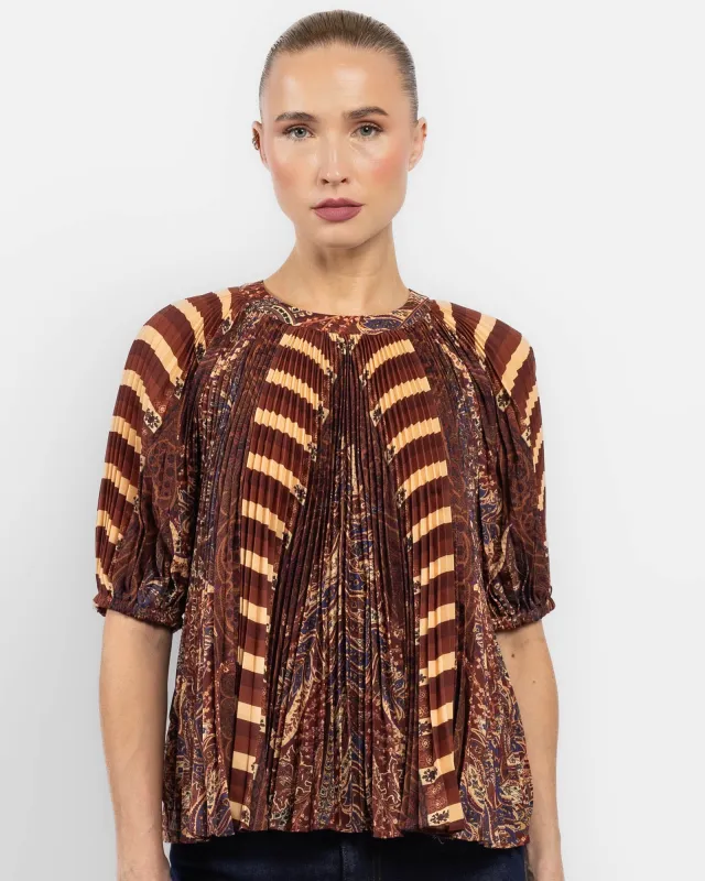 Dafne Pleat Top sold by TNT Fashion