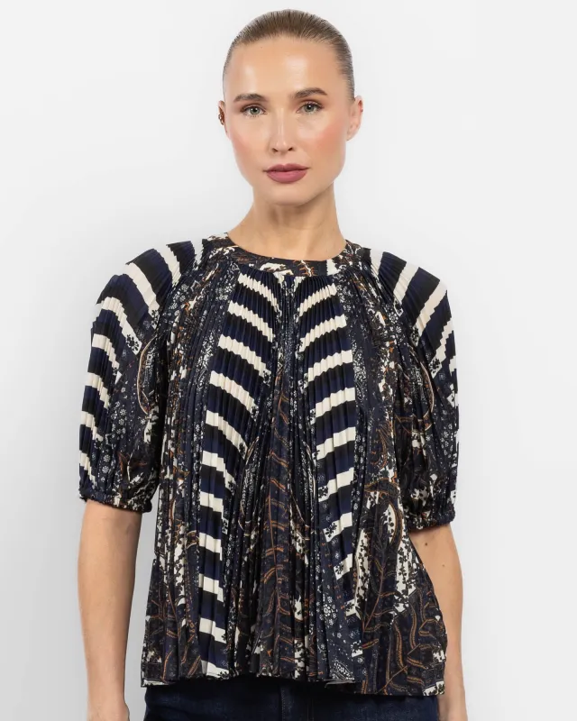 Dafne Pleat Top sold by TNT Fashion