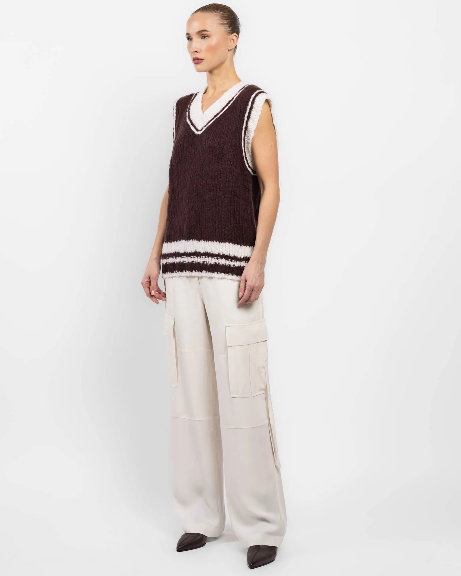 V-Neck Knit Vest sold by TNT Fashion product image thumbnail 4