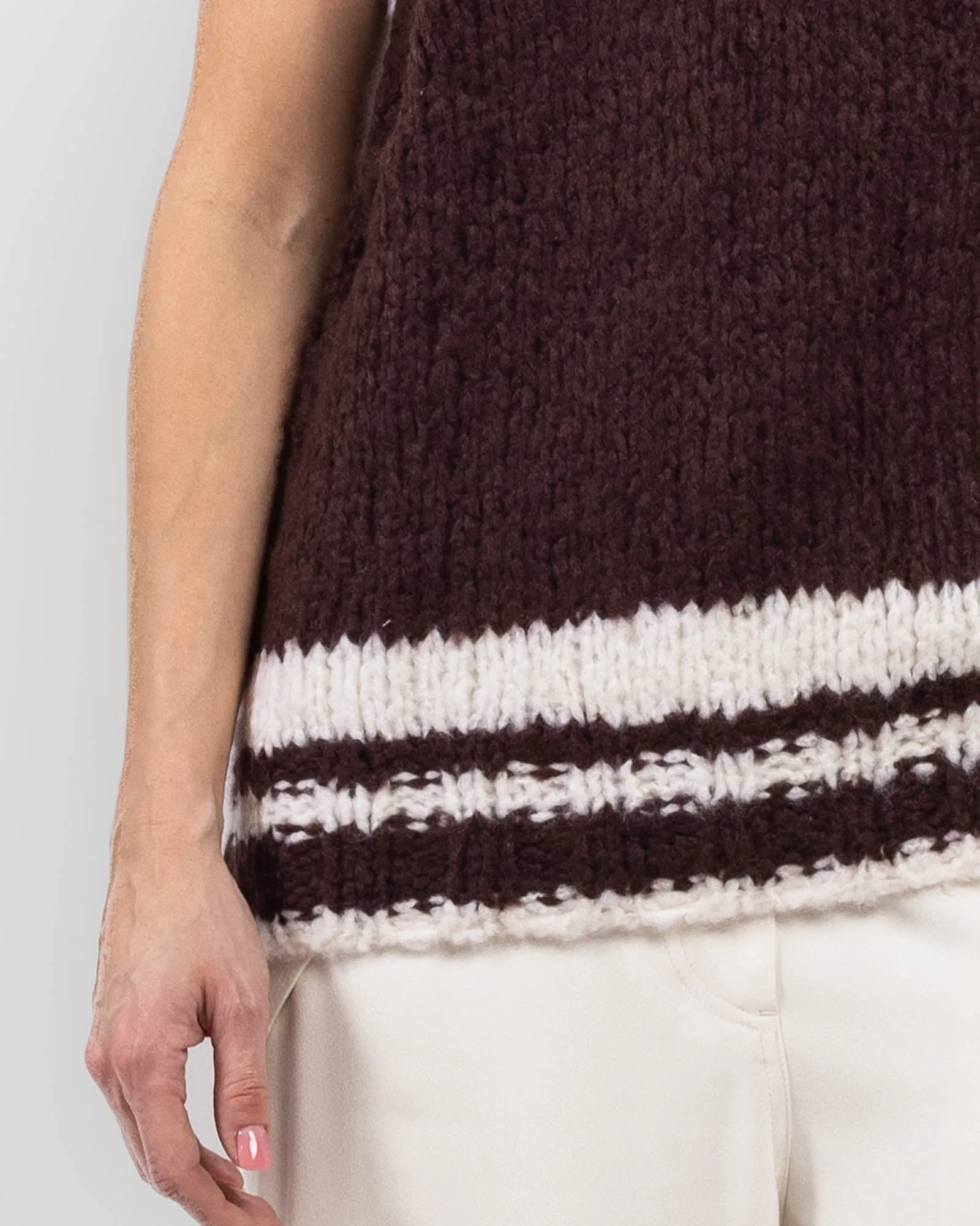 V-Neck Knit Vest sold by TNT Fashion product image thumbnail 5