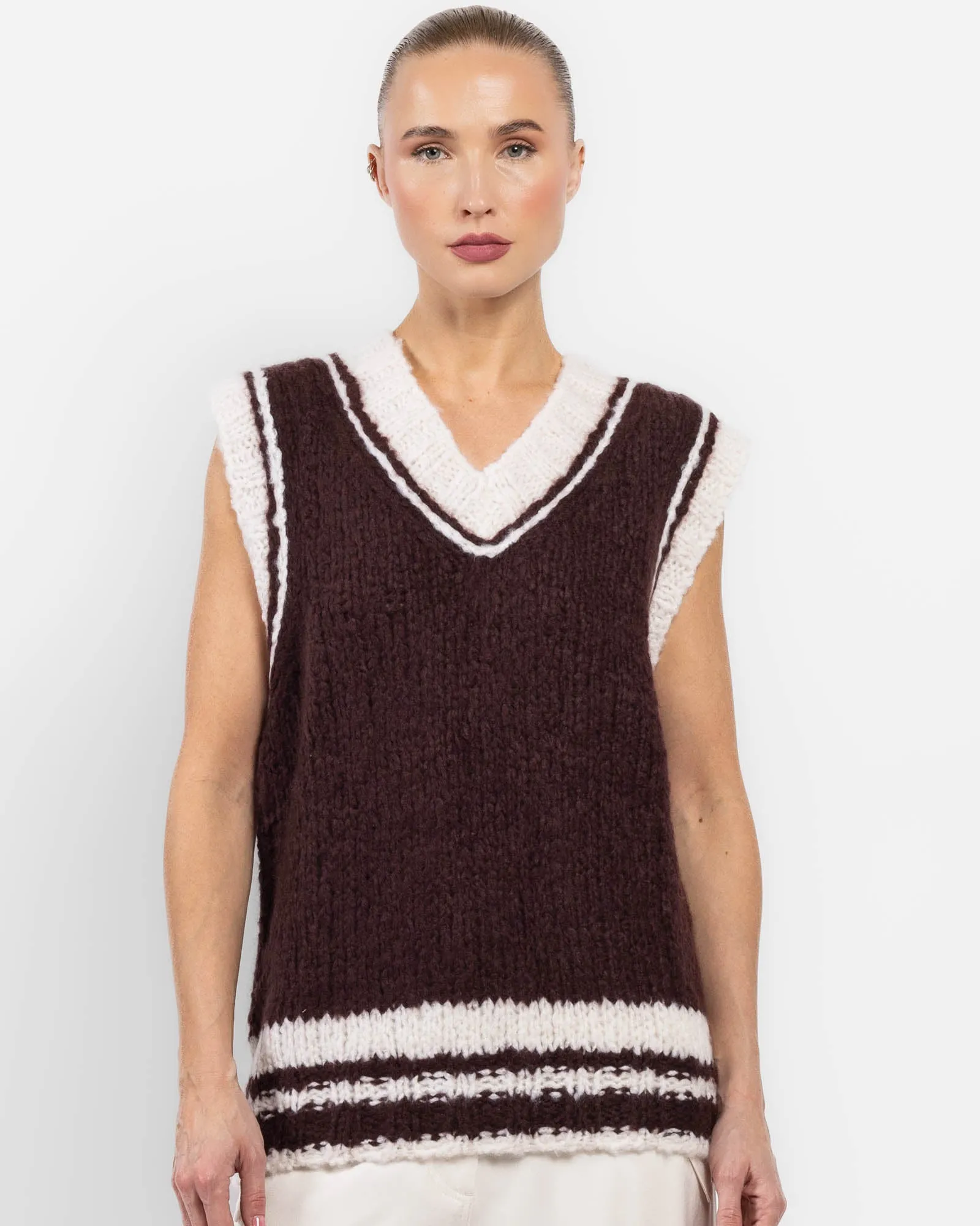 V-Neck Knit Vest sold by TNT Fashion
