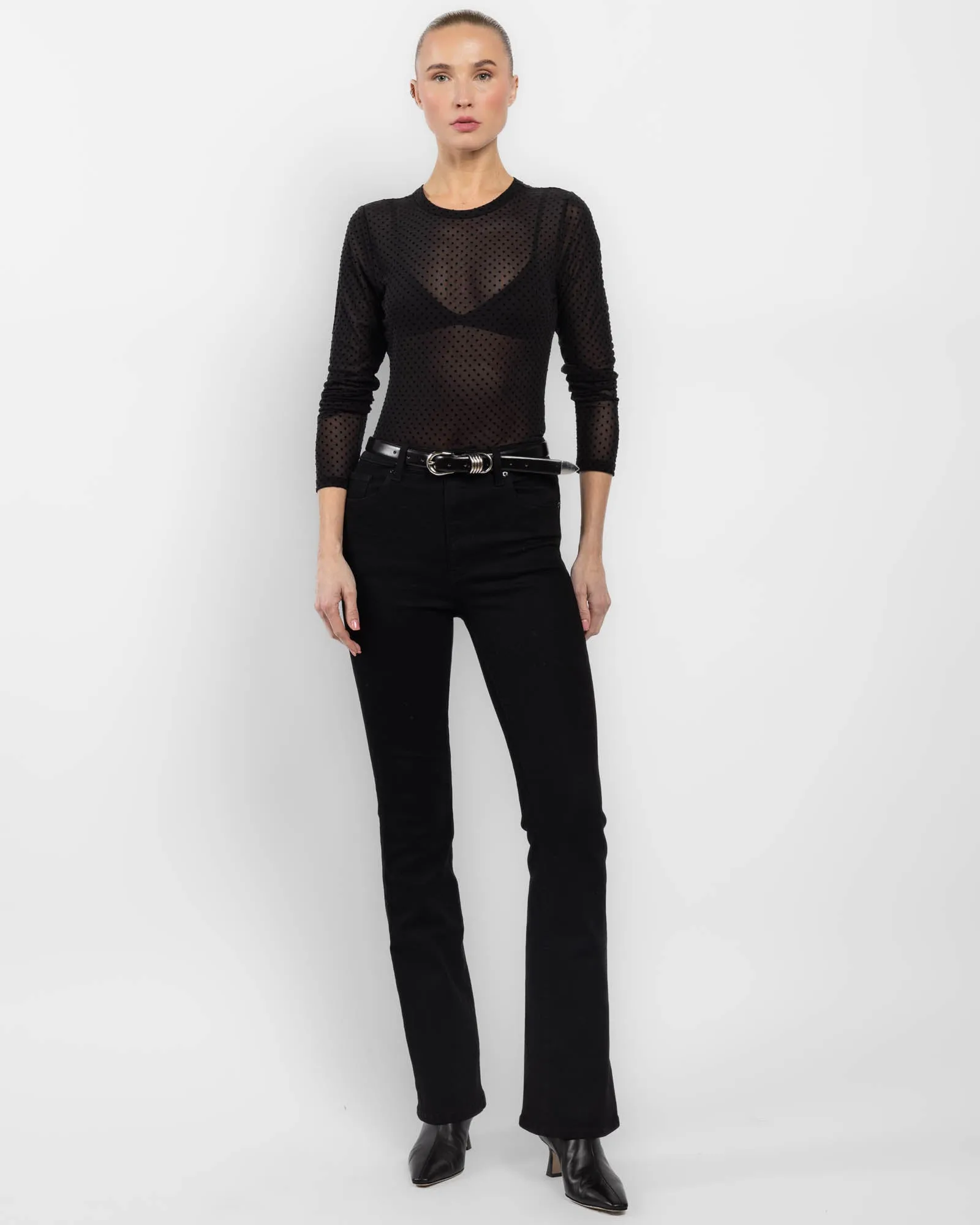 Mesh Polka Dot Blouse sold by TNT Fashion product image thumbnail 2