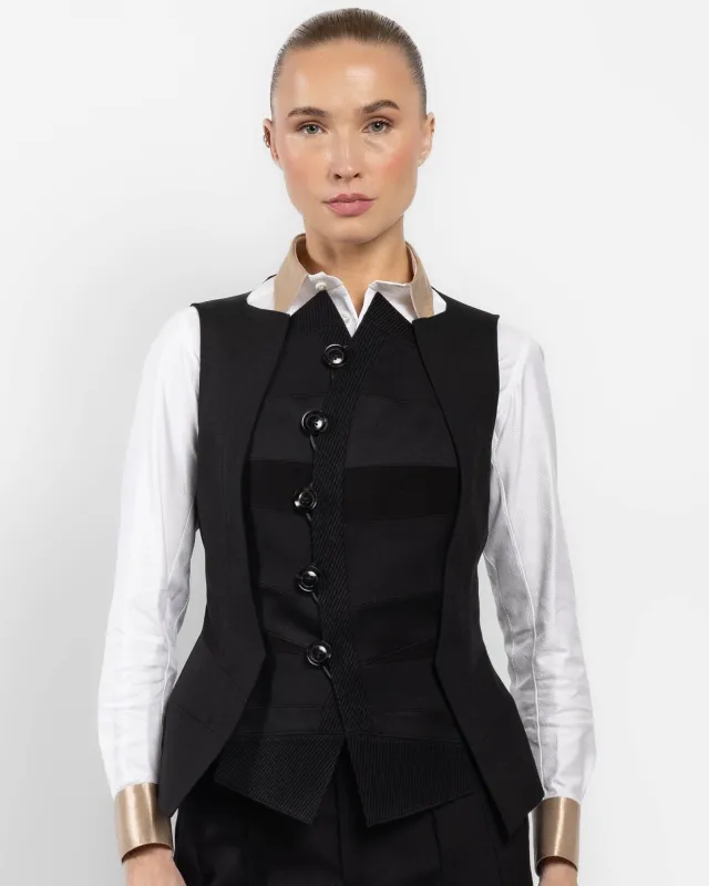 Horizontal Cut Vest sold by TNT Fashion