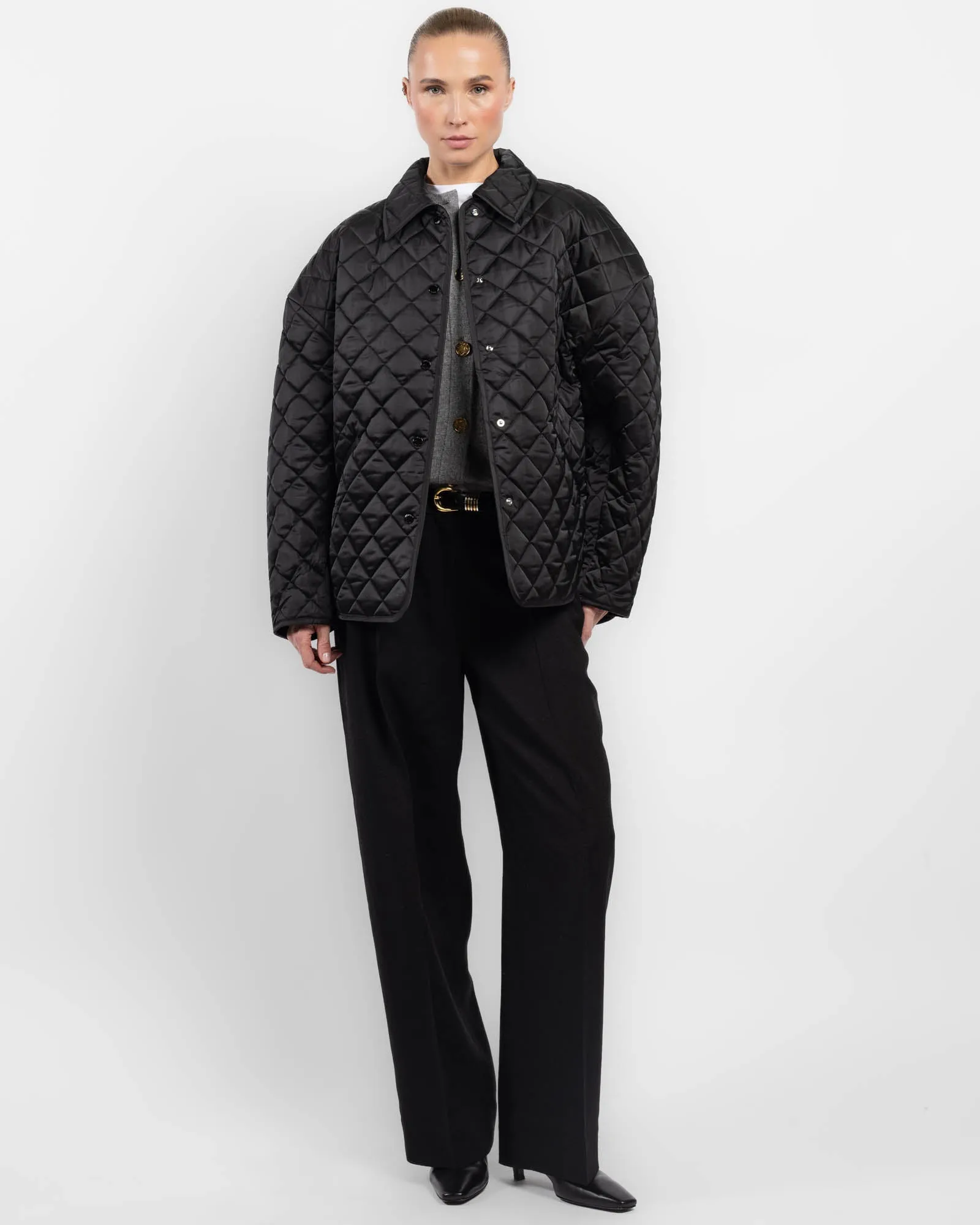 Collar Quilted Jacket sold by TNT Fashion product image thumbnail 2