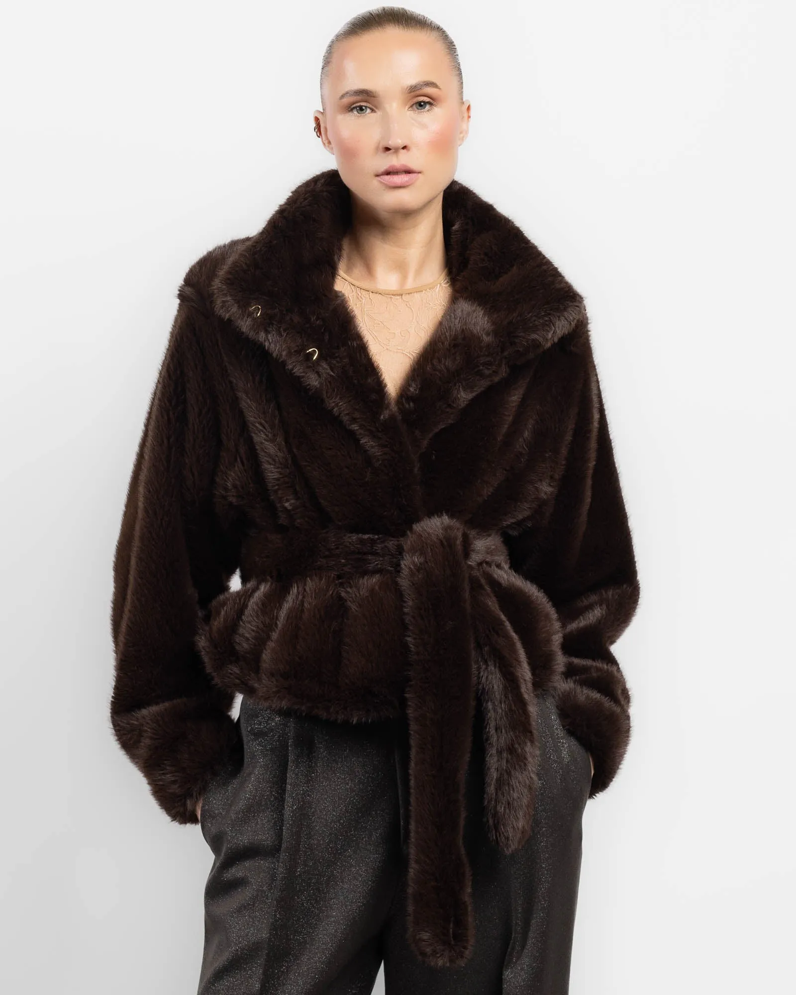 Hunter Faux Fur Jacket sold by TNT Fashion product image thumbnail 4