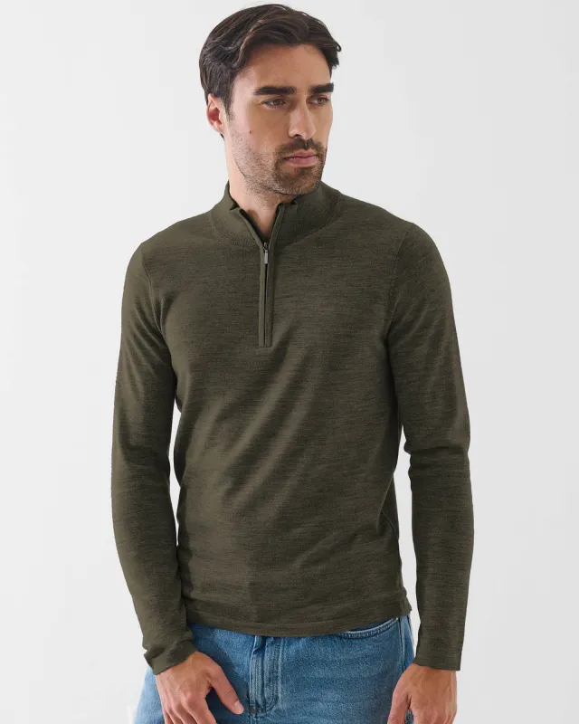 14 Gauge Quarter Zip Mock Sweater sold by TNT Fashion